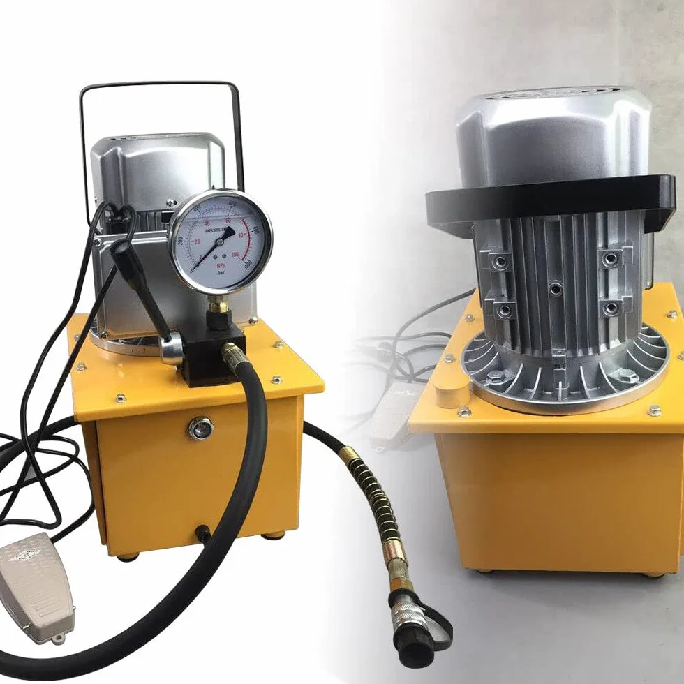 Bomba hidráulica eléctrica de 7 l con válvula manual, bomba eléctrica 70 MPA 1400 R/min