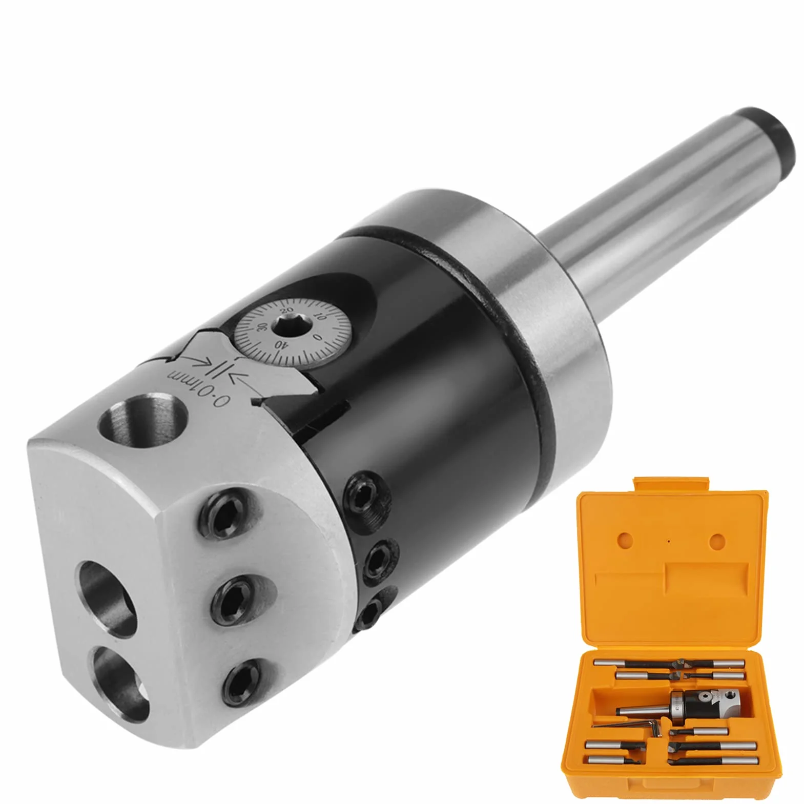 Cabezal de Perforación MT2-M10 F1-12 50mm 9 Piezas Barras de Perforación 12mm para Fresado CNC