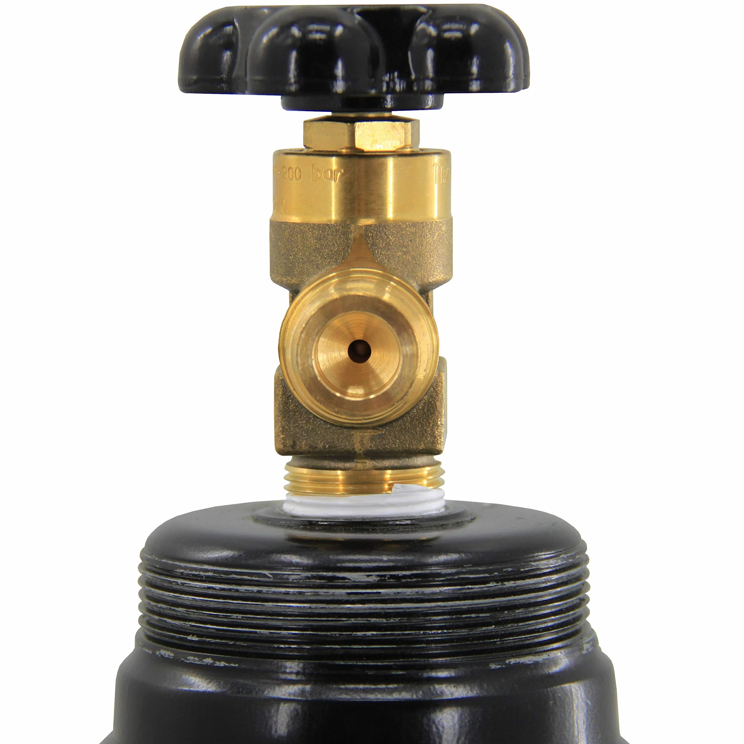 Botella de gas nitrógeno Botella de nitrógeno Botella de gas protector 8L llena 200 bar 1,6 m³ con reductor de presión y tapa protectora - para aire acondicionado, llenado de neumáticos y soldadura