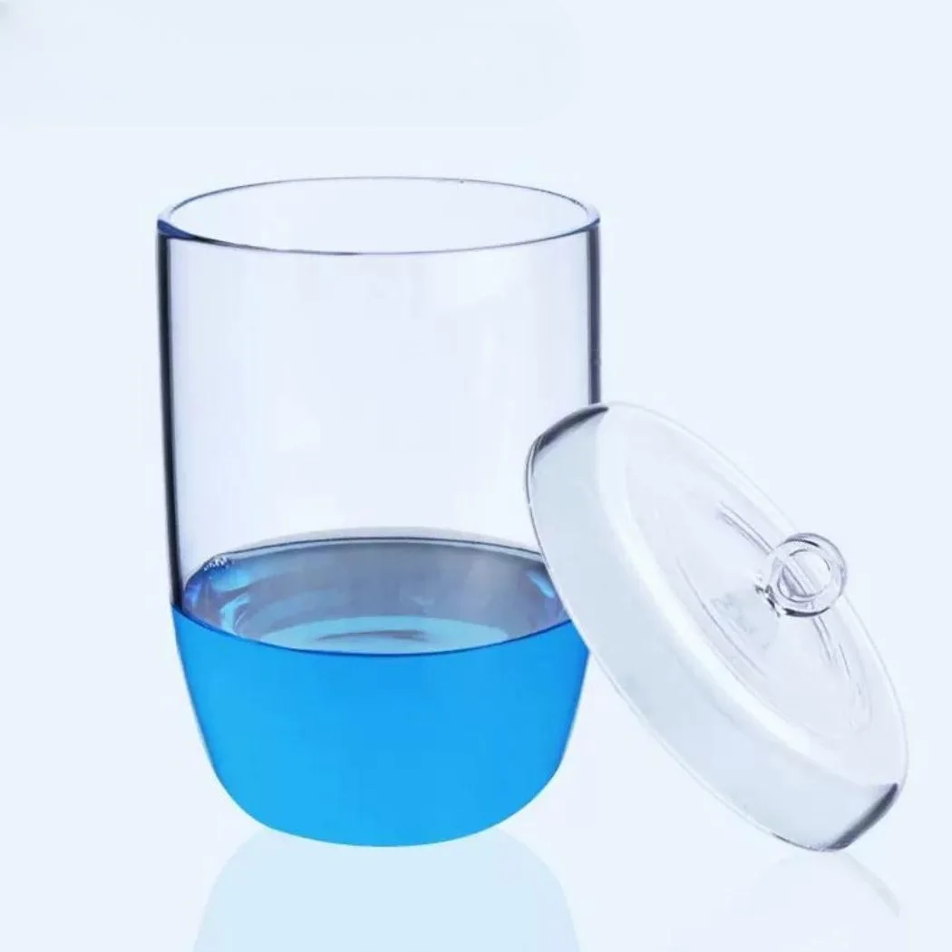 Crisol de vidrio de cuarzo (de 20 ml a 2000 ml) for instrumentos de prueba de laboratorio y aplicaciones de alta temperatura(With Cover 50ml)