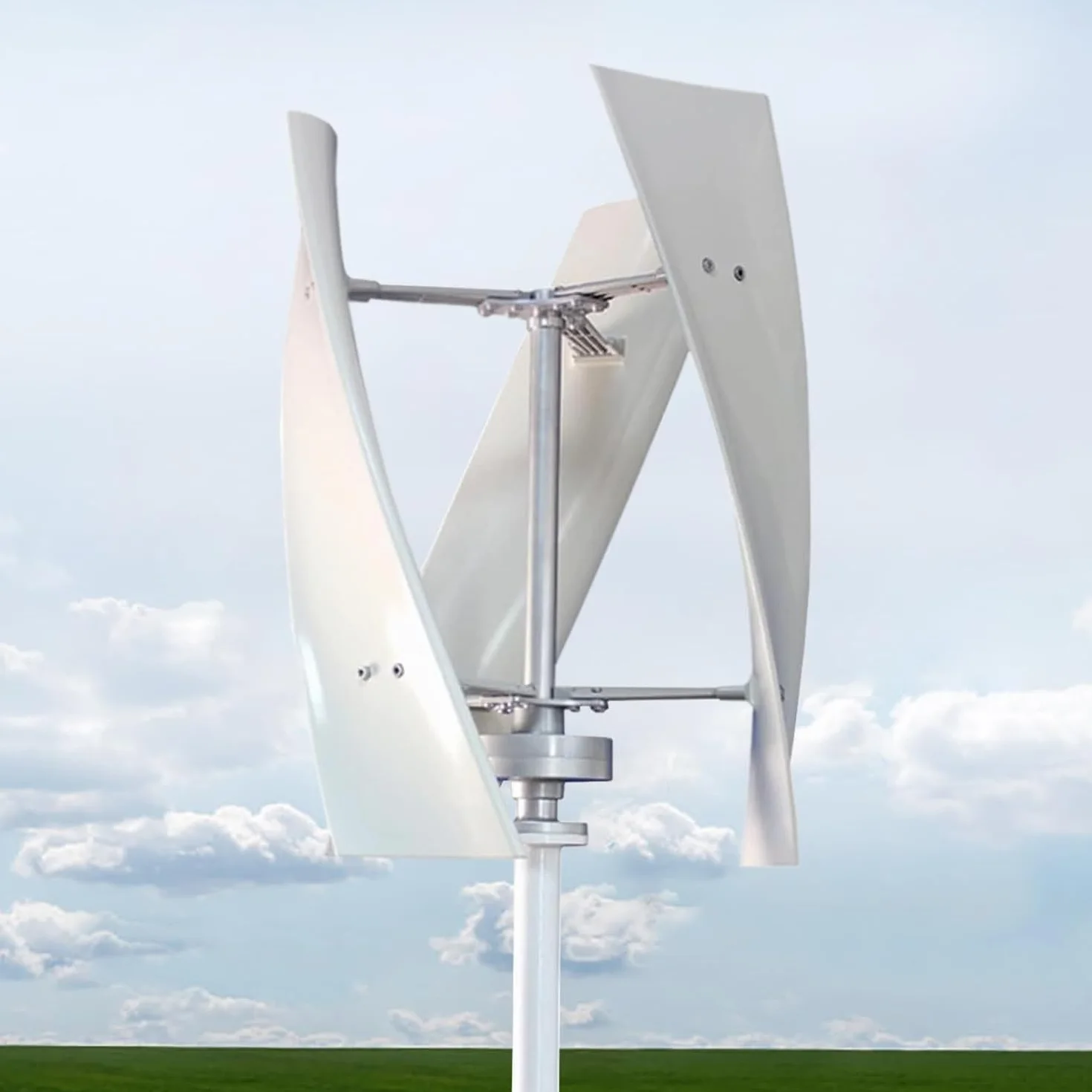 Kit Generador Viento Vertical Turbina Eólica 6000 W, Equipo Productor Electricidad Kit Energía Para El Hogar, Generador Energía De Eje Vertical De Ca Trifásico De 12 V, 24 V, 48 V Y 220 V,24V
