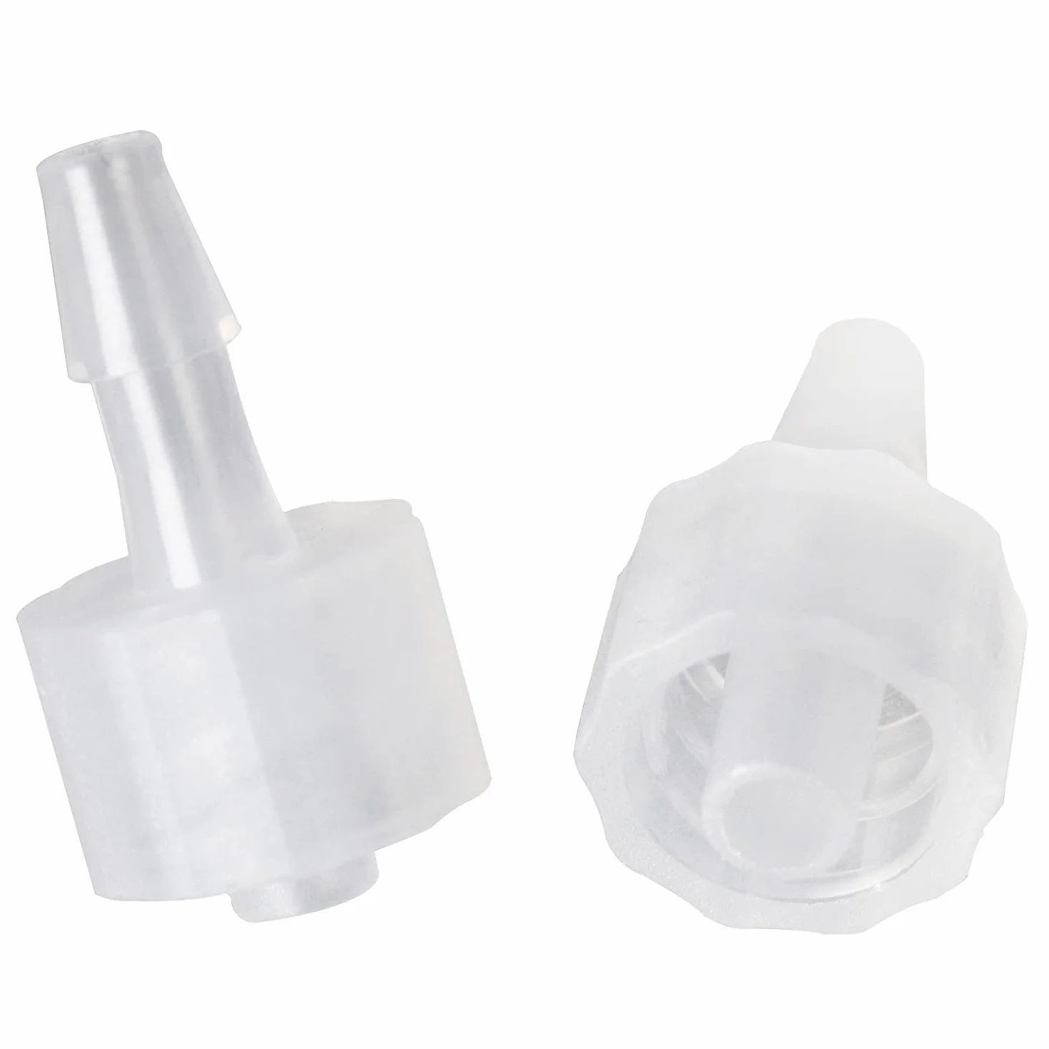 MEETOOT 10 adaptadores Luer a Barb macho Luer con anillo de bloqueo 1/8 pulgadas conector rápido 3,2 mm para laboratorio