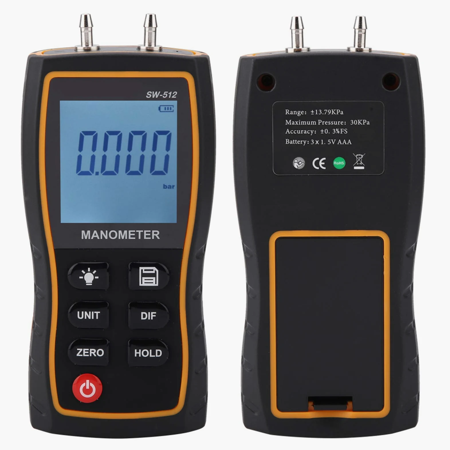 Medidor de Presión Diferencial Digital Medidor de Alta Precisión para Mantenimiento del HVAC Portátil