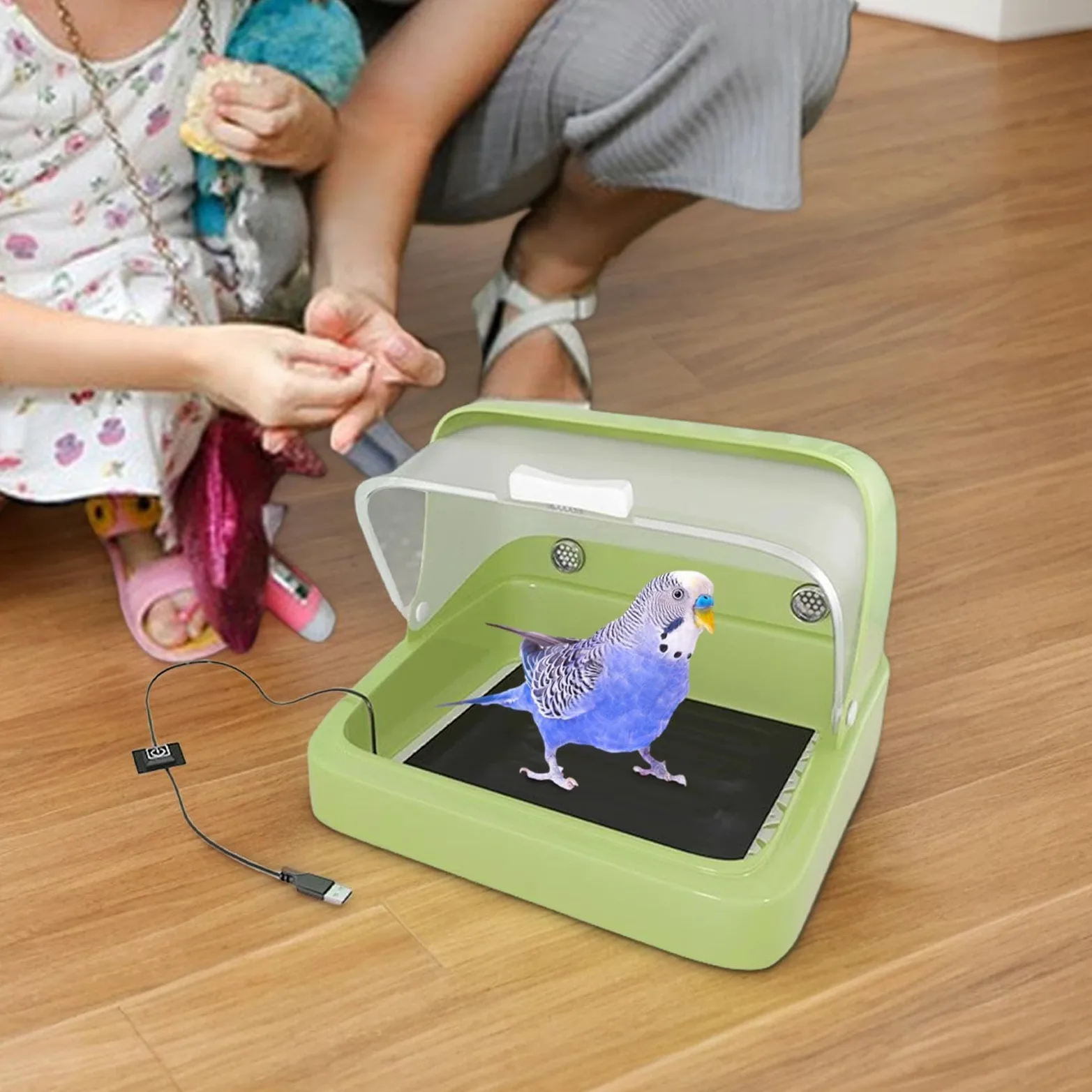 Calentador Para Criadora Ajustable En 3 Temperaturas Con Visualización | Criadora Pollitos Para Pollitos Recién Nacidos Accesorios de Mascotas y de Crianza