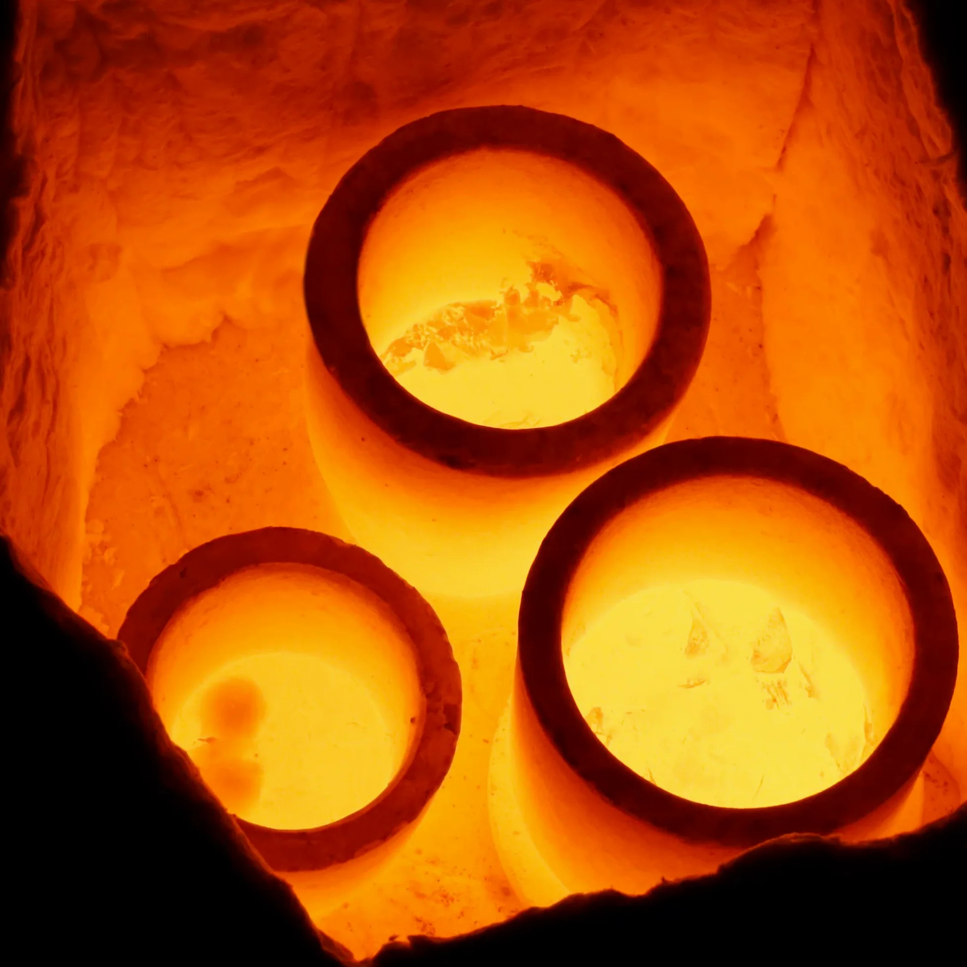 Crisoles de grafito de carburo de silicio de 12,3 kg, crisoles para derretir metal, soportan altas temperaturas de 1800 ℃, fundición de fusión de aluminio dorado y plata cobre