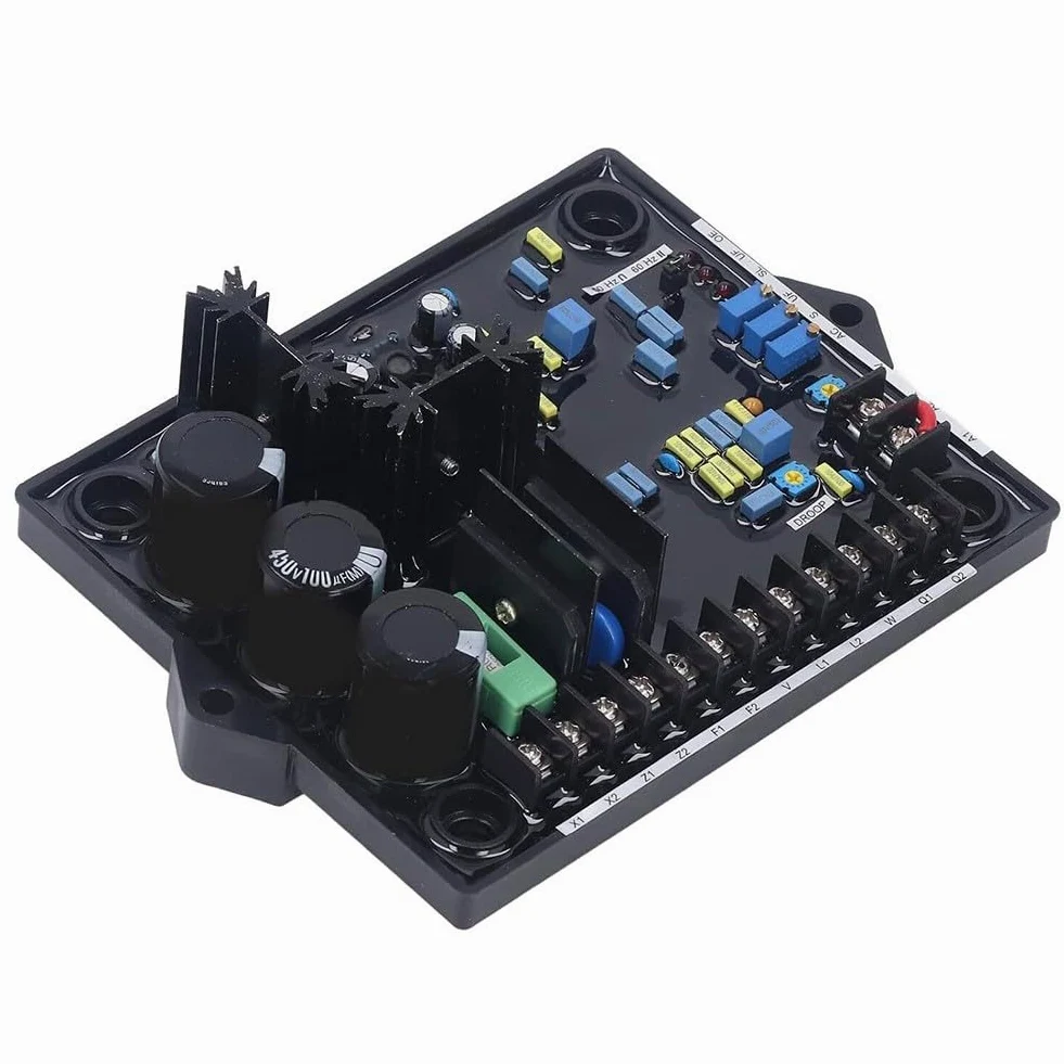 Regulador de voltaje del generador automático AVR R180 para generadores sin escobillas con para pmg, voltaje de entrada de 180-530 V, controlado por PID para funcionamiento en paralelo, carcasa de