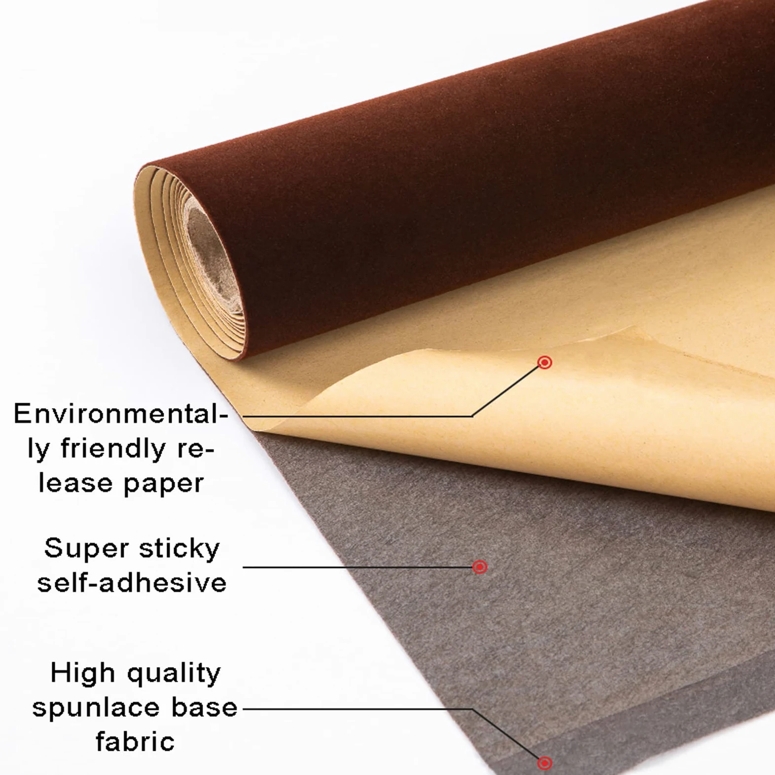 Autoadhesivo muebles pegatina forro, Papel adhesivo de fieltro autoadhesivo 145 cm ancho for cajones, aparadores y expositores joyas(Light Grey,1.45 * 2m)