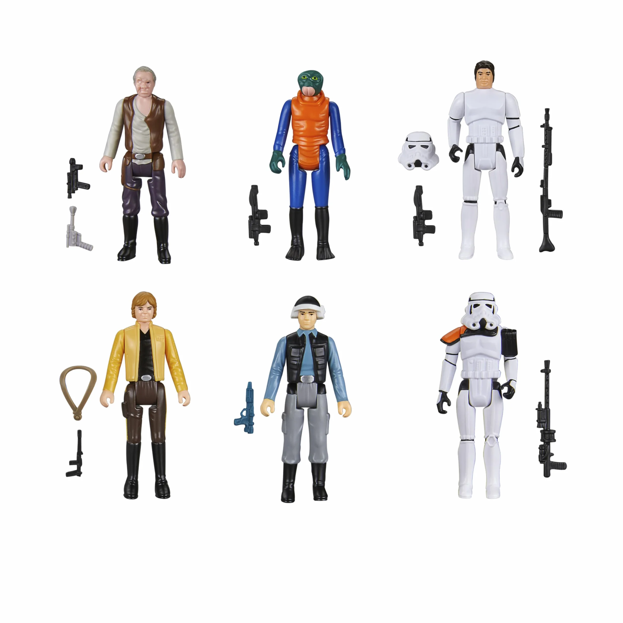Hasbro Star Wars La Colección Retro Pack Múltiple de 6 Figuras de Acción de 9,5 cm