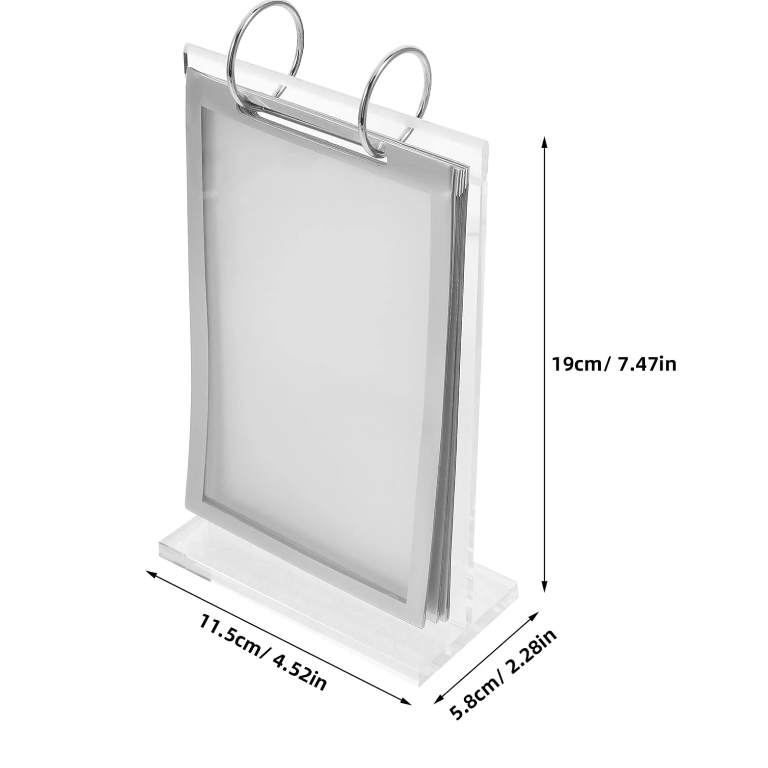 SEWACC 5 Elegantes Caballetes Para Exhibir Menús Y Carteles Con Base Para Restaurantes Y Oficinas.