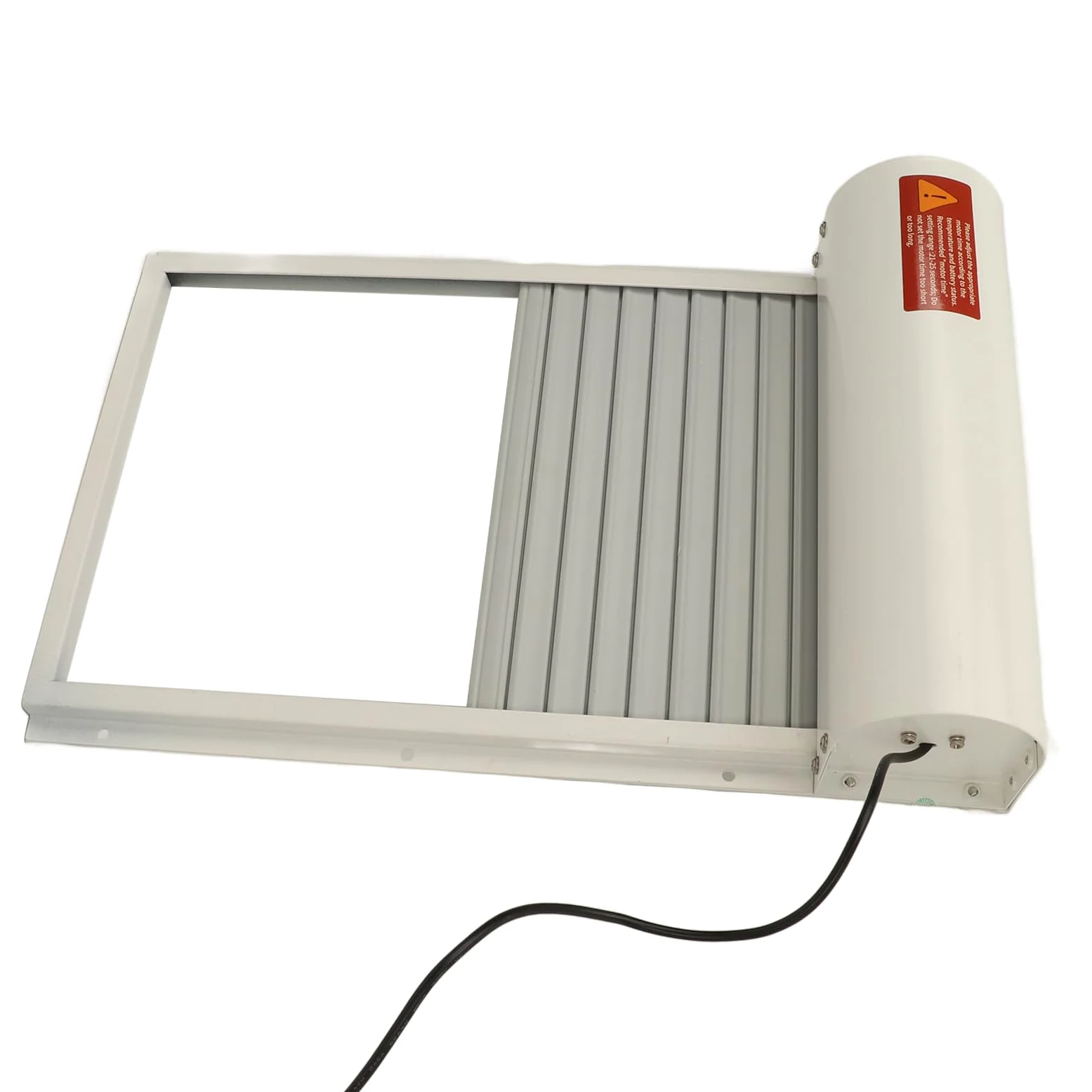 Puerta Automática para Gallinero con Energía Solar, Sensor de Luz y Temporizador, Abridor LED con Control Remoto para Granja Doméstica (Blanco)