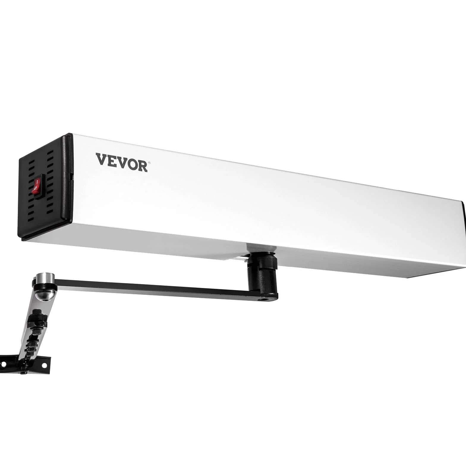 VEVOR Abridor Automático de Puerta 100-240V 50W Abridor de Puerta Basculante Residencial Comercial Operador de Puerta Abatible Automático Max Ángulo 120 grados, plata