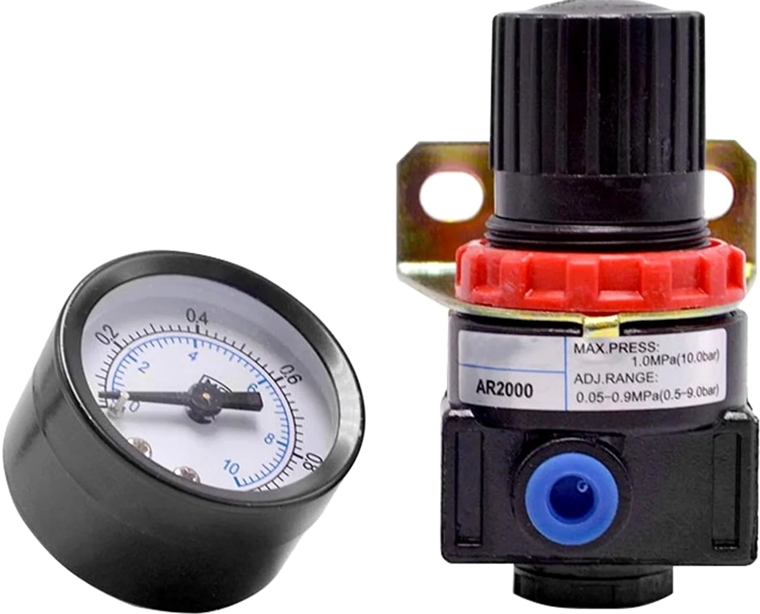 Válvula de unidades de tratamiento regulador de compresor de Control AR20001/4'' con ajuste de calibre 4MM-16MM