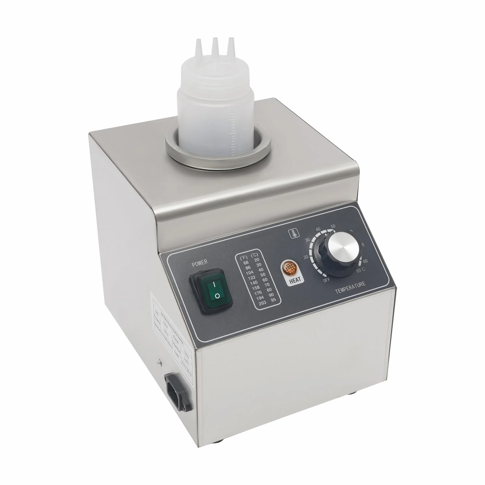 Profesional Calentador de Salsa Eléctrico 100 W Dispensador de Chocolate Baño María Mantenimiento de Temperatura