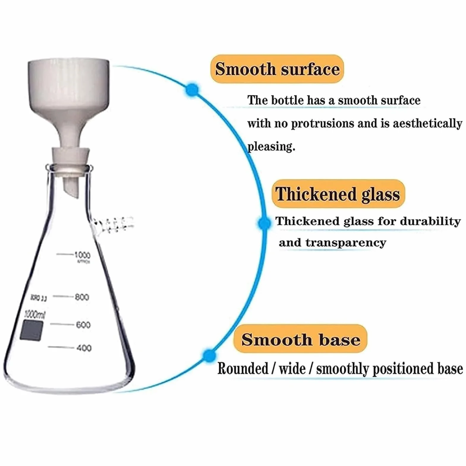 Kit de filtración al vacío resistente y asequible: bomba y botella de filtro de metal, embudo Büchner de porcelana. Juego completo for laboratorio general.(1000ML)