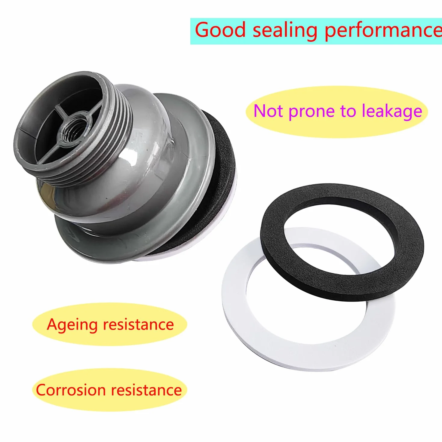 Qrity 4 Piezas Junta de Sellado de Anillo Juntas Tóricas para Fregadero 84mm Residuos Cesta Colador