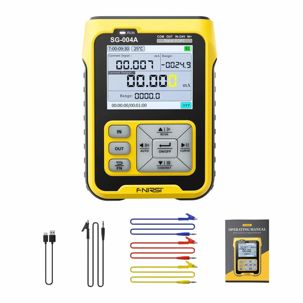 Generador de señal multifunción portátil 0-24V 4-20mA Analógicos Voltaje Corriente Termopar Resistencia Proceso Calibrador Pantalla a color de retroiluminación de 2,4 pulgadas para sistema PLC DCS