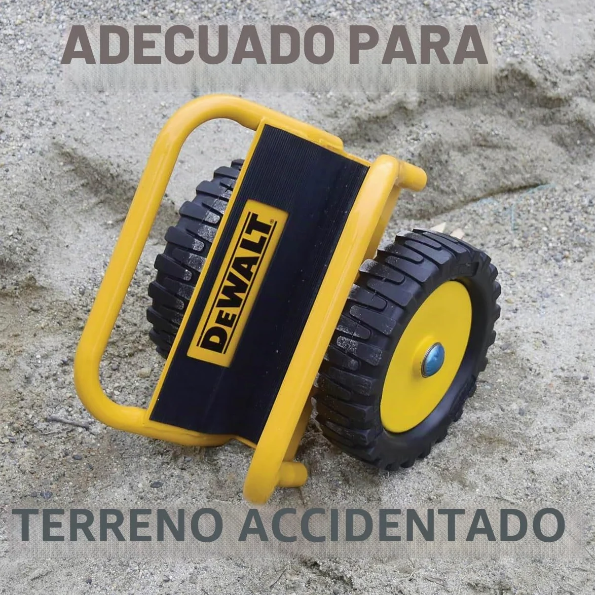 DeWalt DXWT-200 Carretilla de plataforma - Máx. 500KG - Carro Transporte para Paneles y Puertas - Superficie Antideslizante - Acción de Abrazadera Bisagra