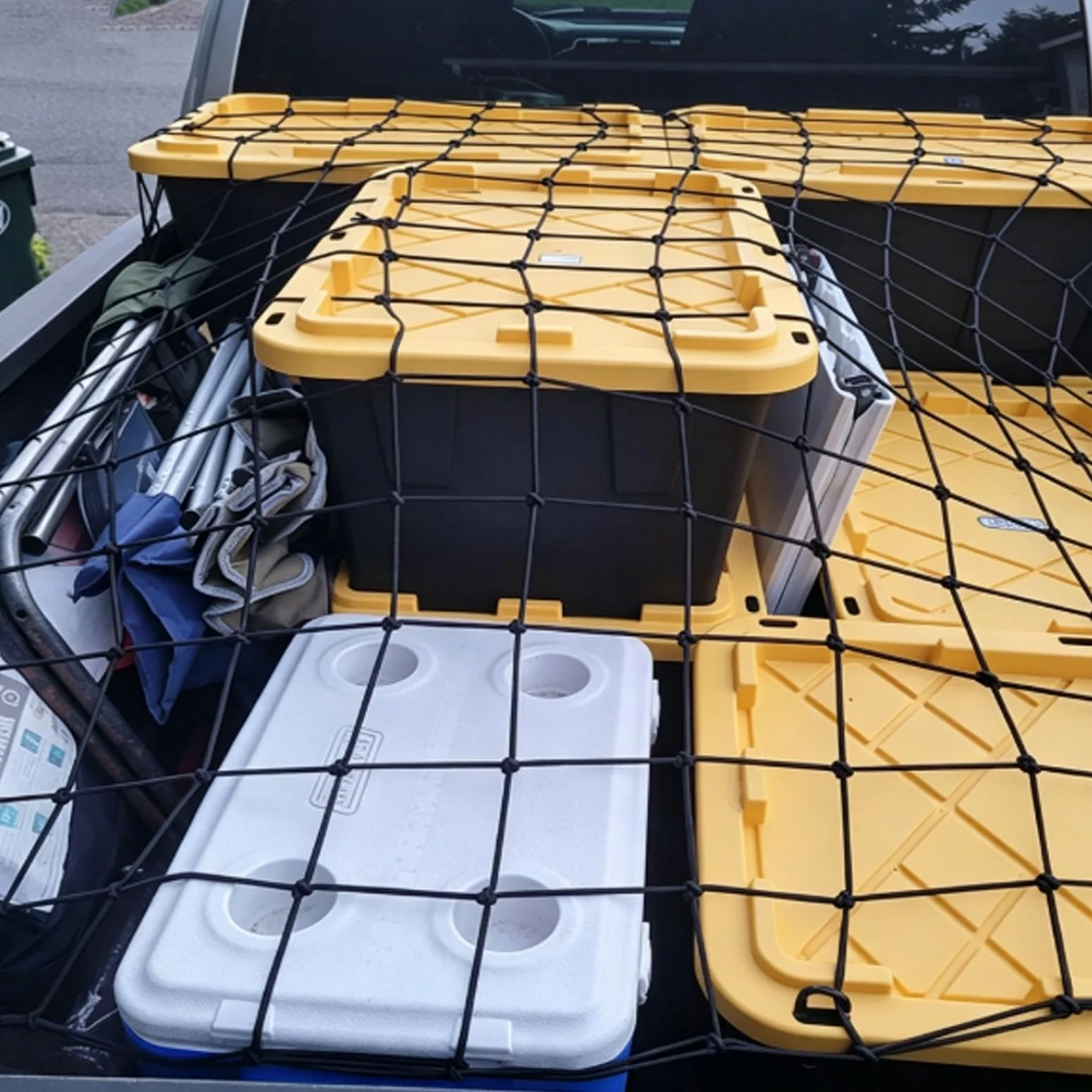 Organizador de Carga para camionetas: Red organizadora Sencilla para la Caja de la camioneta, Fabricada con Malla Fina de Alta Elasticidad.(1.2 * 1.5m)