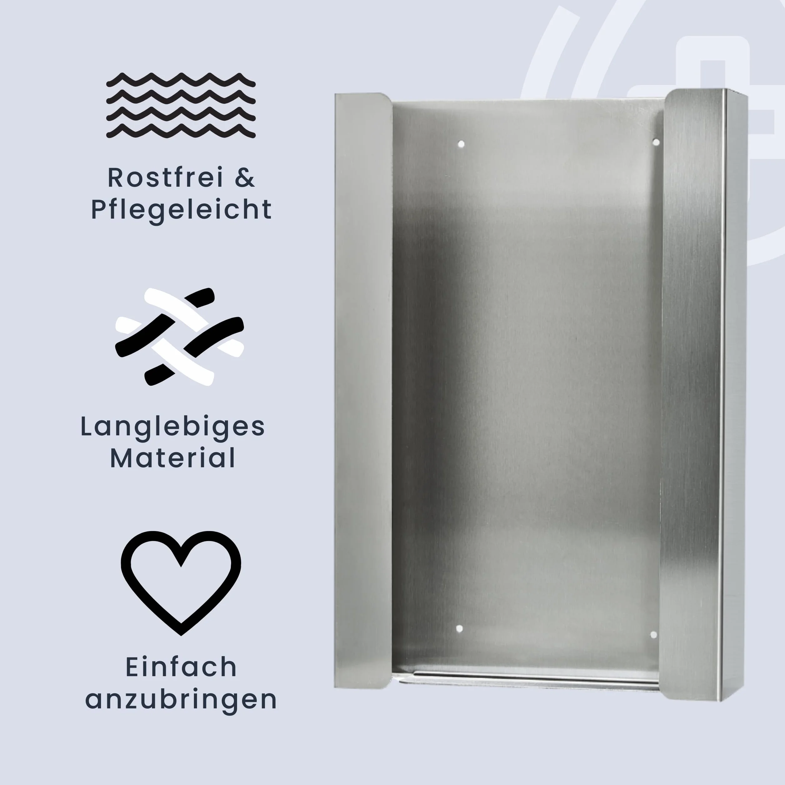 Soporte de pared para guantes dispensador desechable 3 cajas