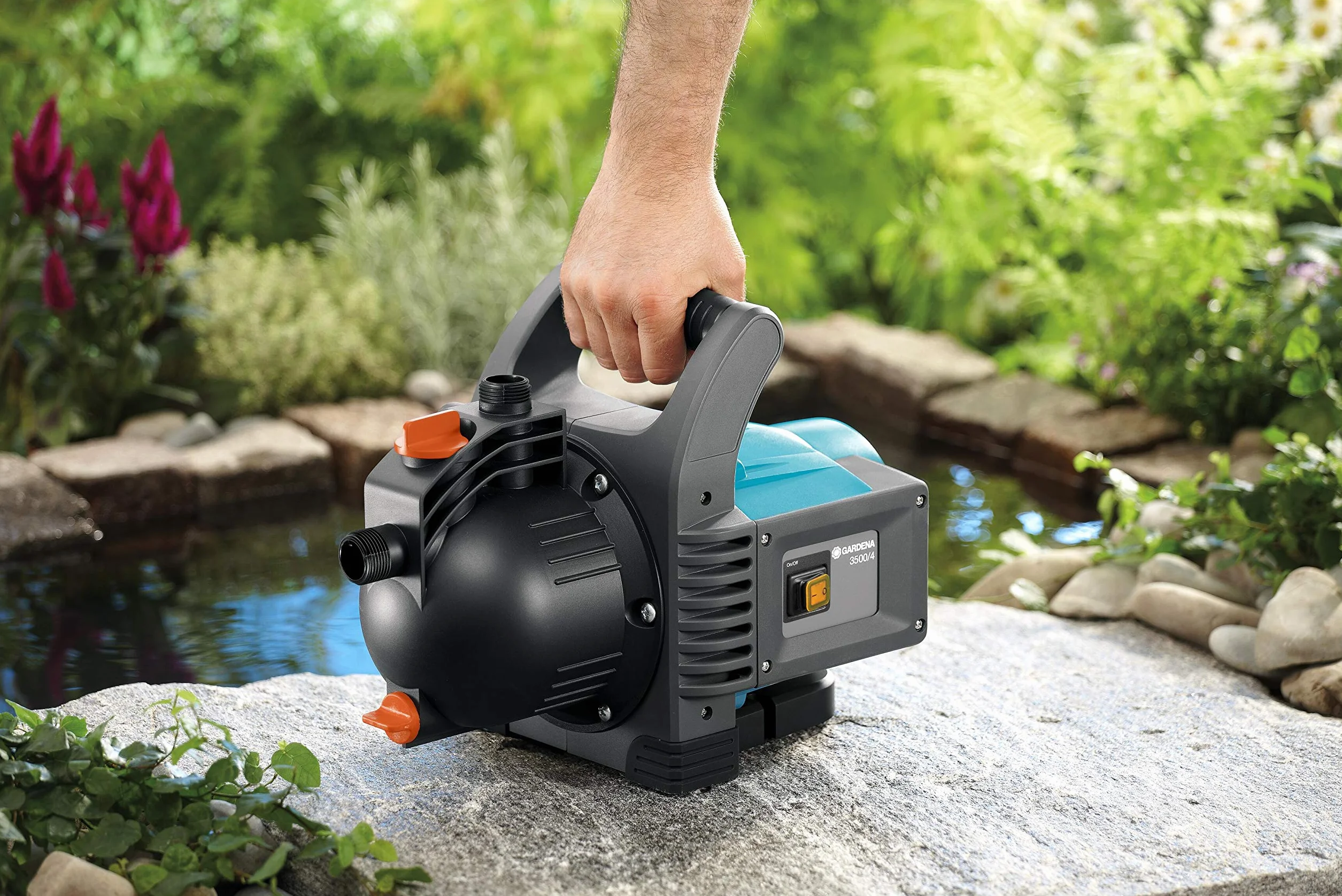 Gardena Bomba de riego duradera para uso en exterior, Estándar, 3600 l/h