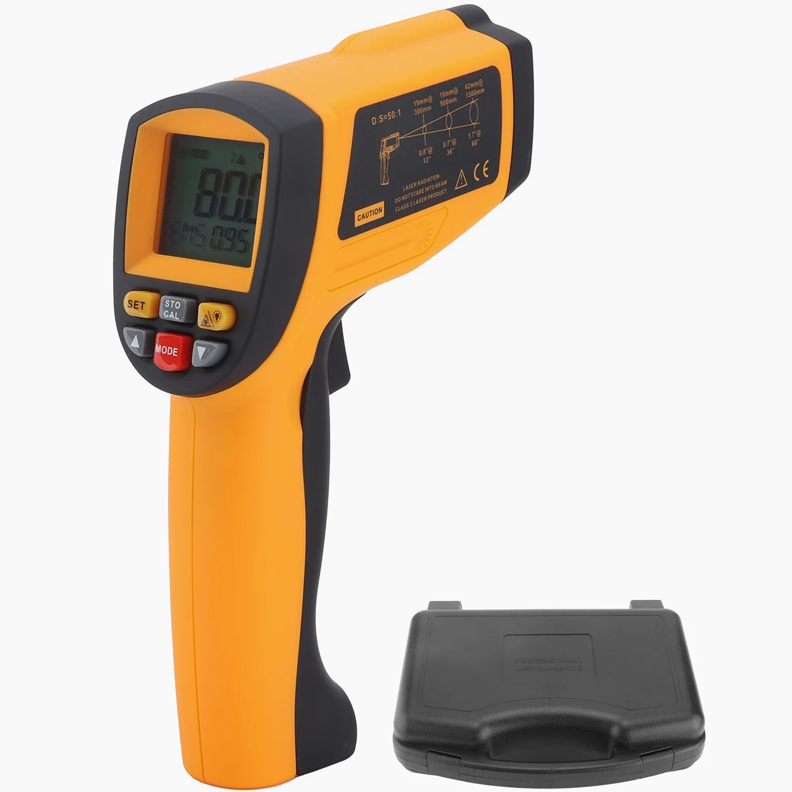 Marhynchus Termómetro Infrarrojo Industrial, Material ABS, Medición de Alta Precisión -30 a 2102 Fahrenheit para Uso Industrial