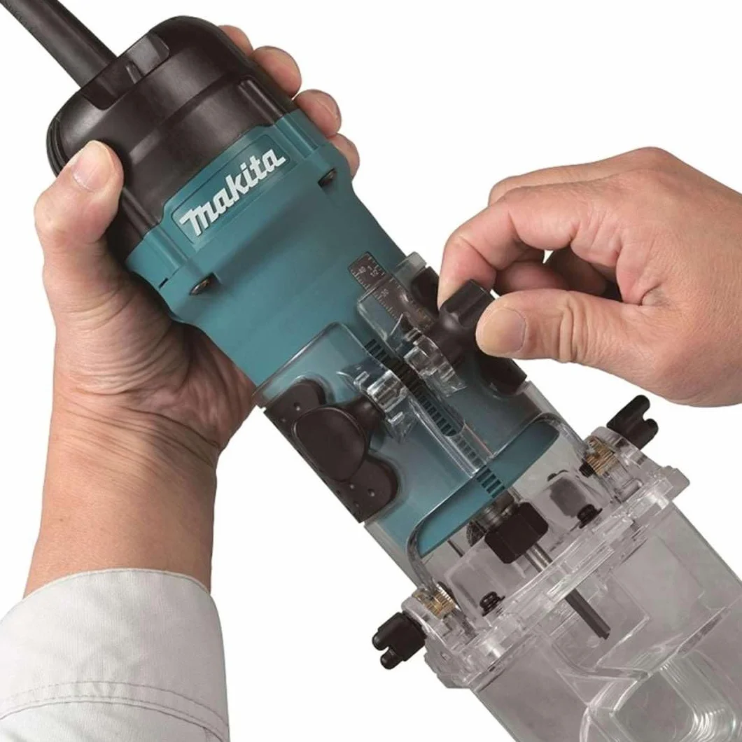 Fresadora de cantos 6mm 530W SAR base inclinable.