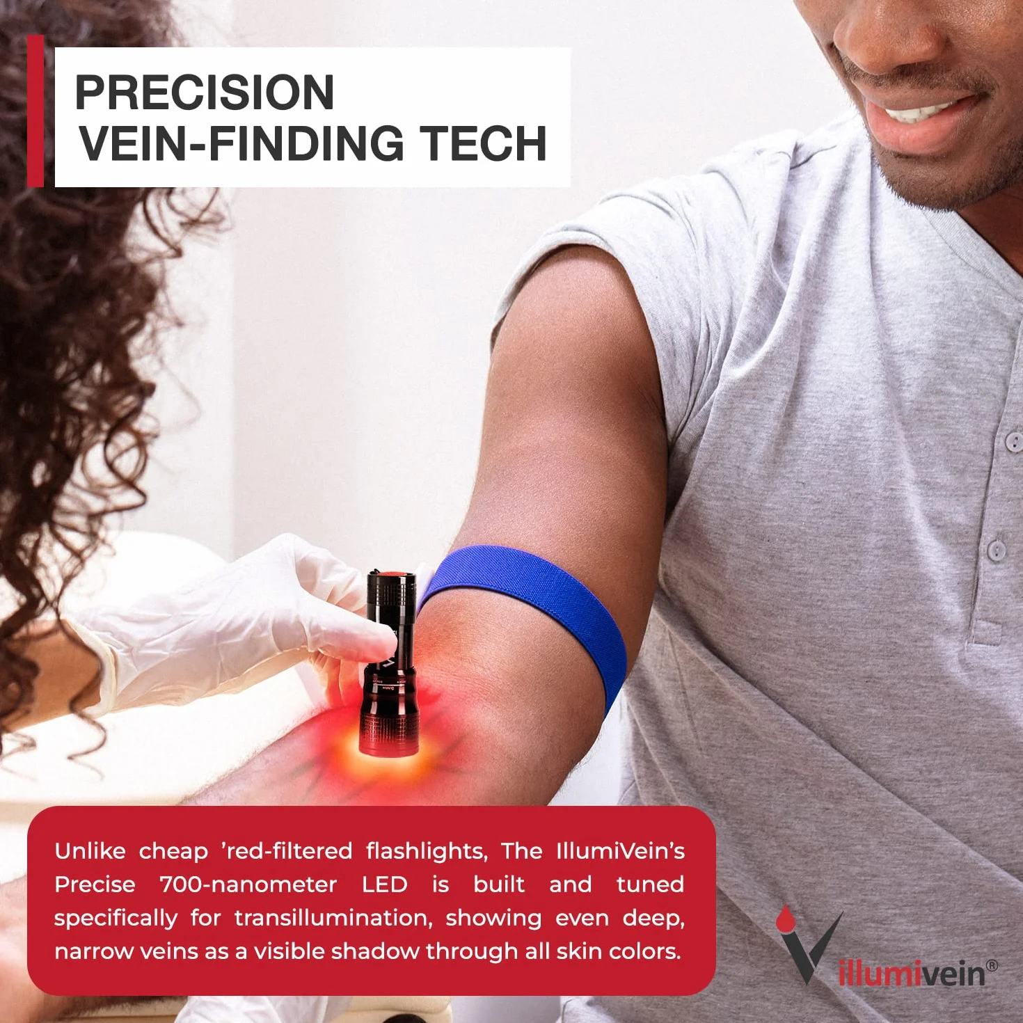 Illumivein Buscador de venas premium nuevo modelo registrado por la FDA