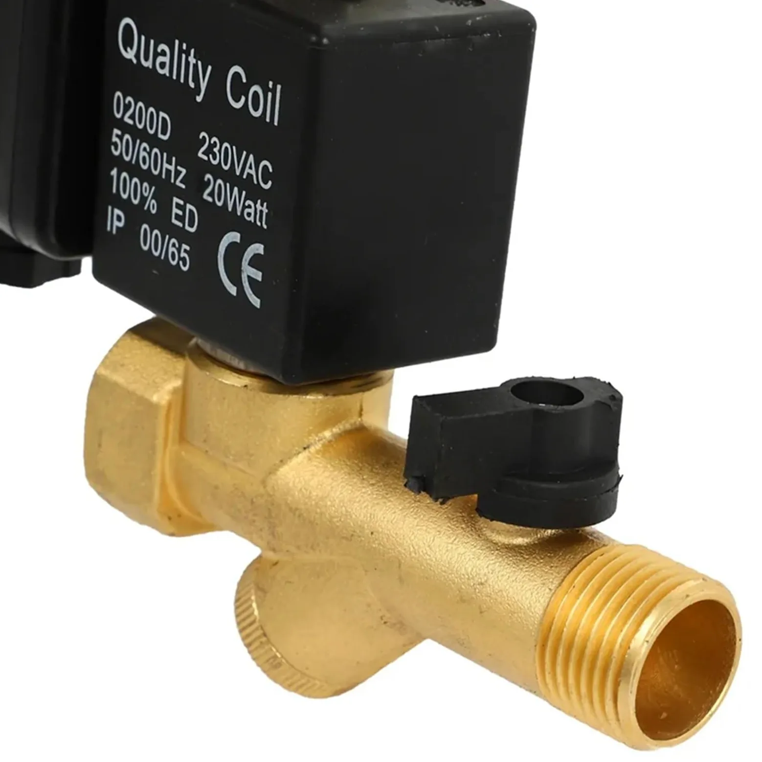 Válvula de drenaje automática for compresor de aire de 2 vías, temporizada electrónicamente, de 1/2 pulgada, CA 220 V, for tanque de gas