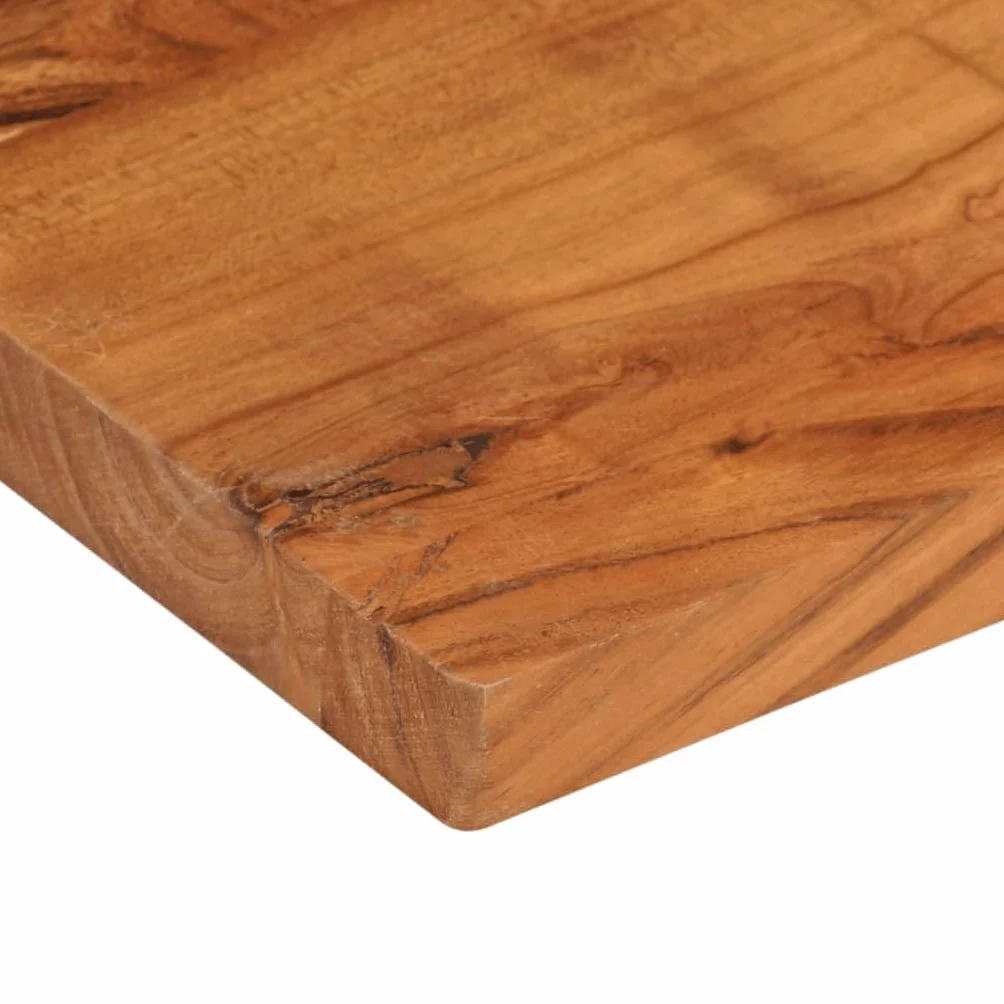vidaXL Tablero de mesa rectangular madera maciza acacia 120x50x2,5 cm, superficie de mesa, tablero de mesa de madera, tablero de mesa de centro
