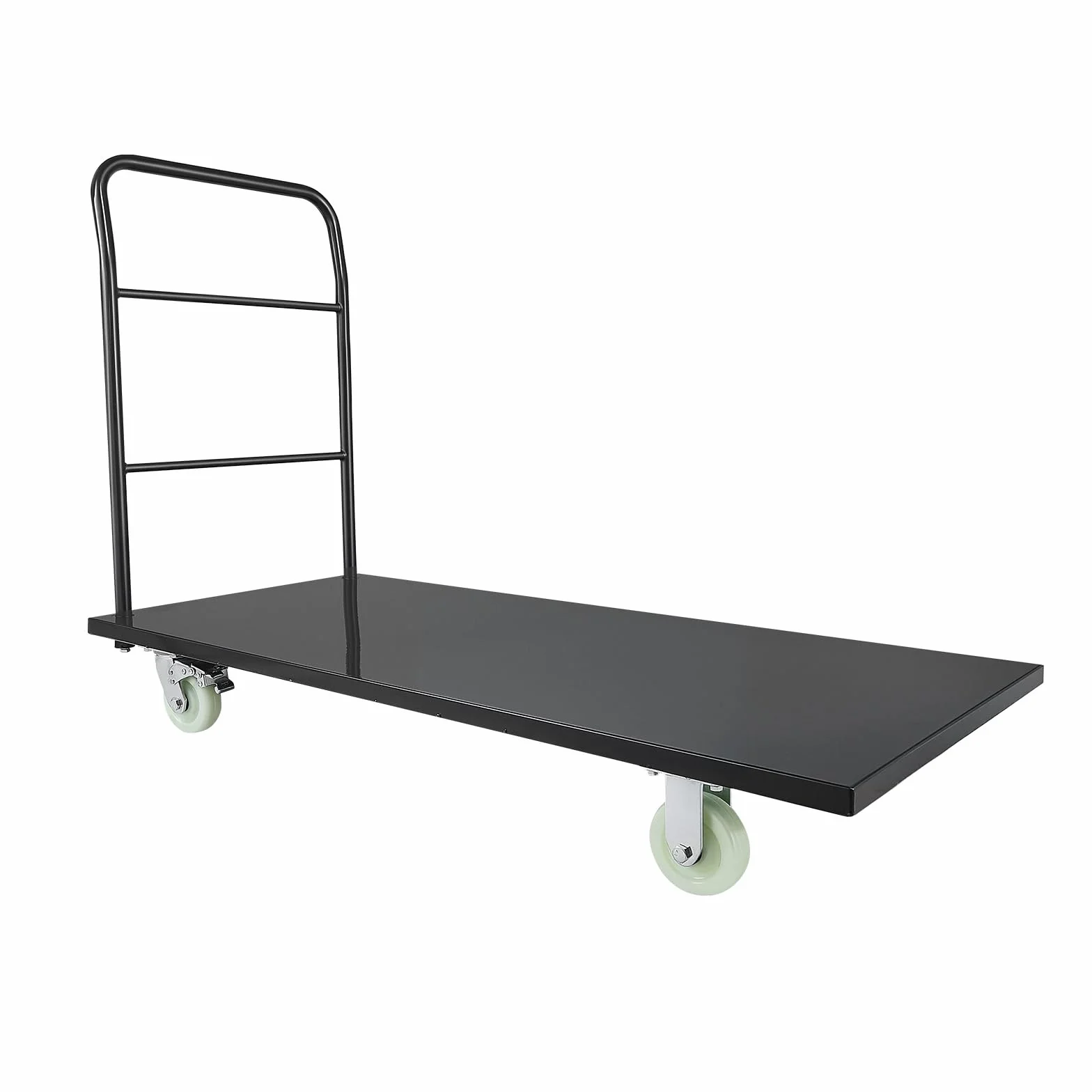 VEVOR Carro Plataforma Plegable 1525x700 mm para Trabajo Pesado, Carretilla de Transporte Carga de 907 kg, Carrito Portaequipajes con Plataforma con Ruedas, para Tareas Domésticas, Almacén, Mudanza