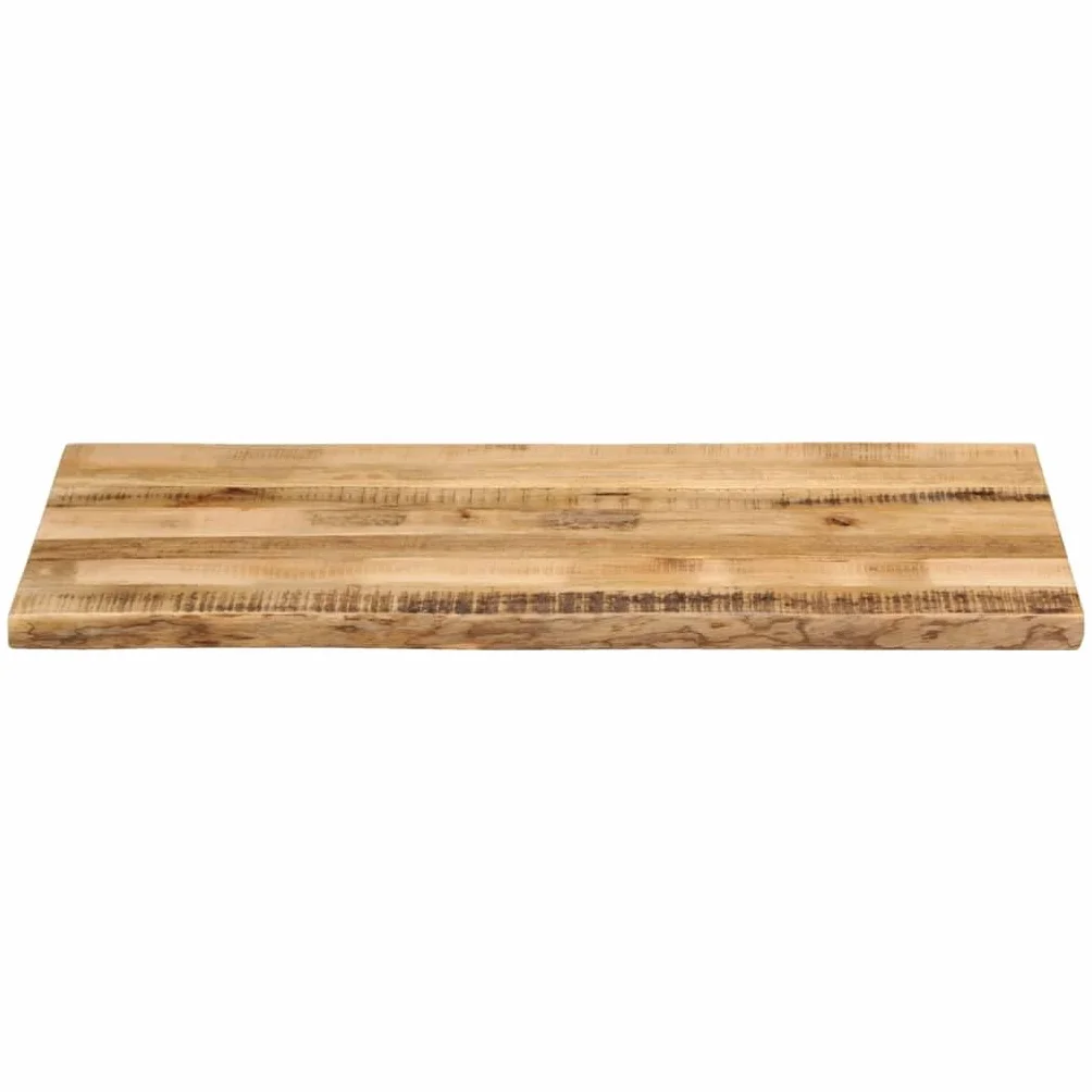 Genérico Tablero de Mesa Borde Natural Madera Maciza Mango 100x60x3,8 cm,Accesorios para mesas,Tableros para mesas-370694