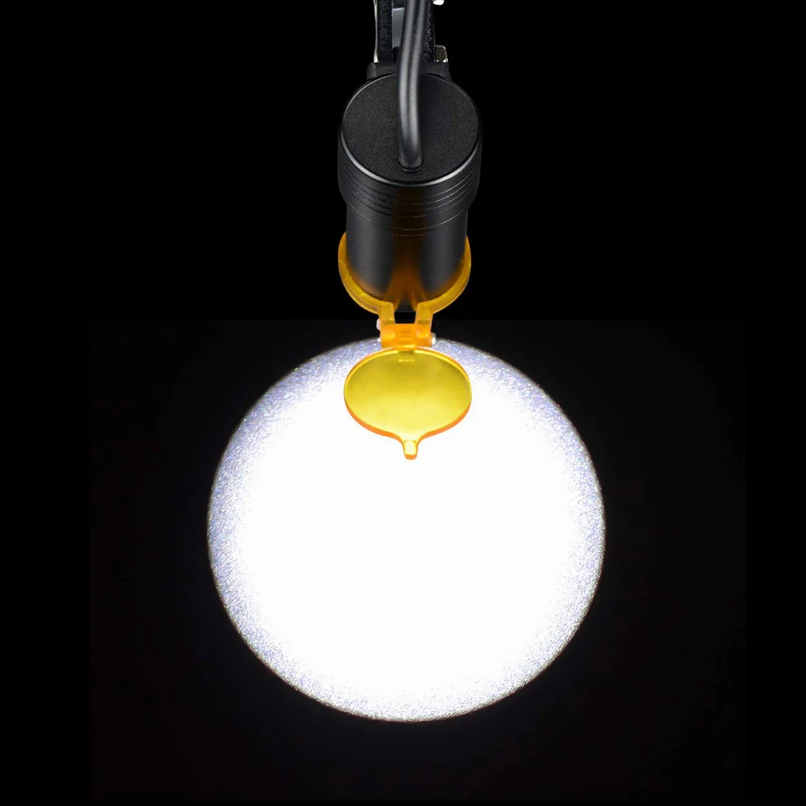 Aprodite 5W LED quirúrgico faro lámpara montada en lupas para laboratorio lupa DY-007 Plactis Clip (azul)