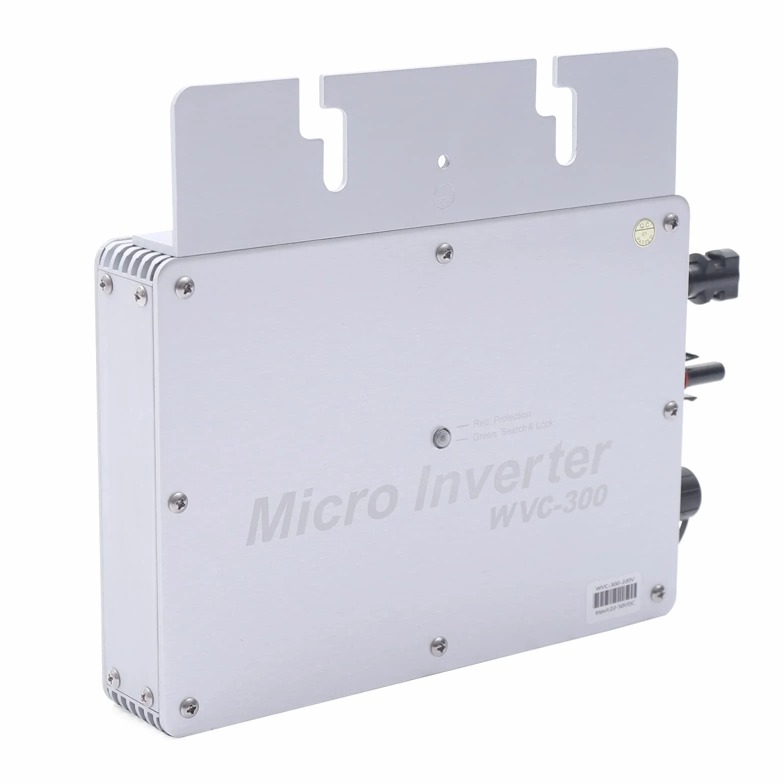 Microinversor de red solar de 300 W, con indicador LED, alta tasa de transferencia de energía, potente control MPPT integrado, microinversor de 220 V