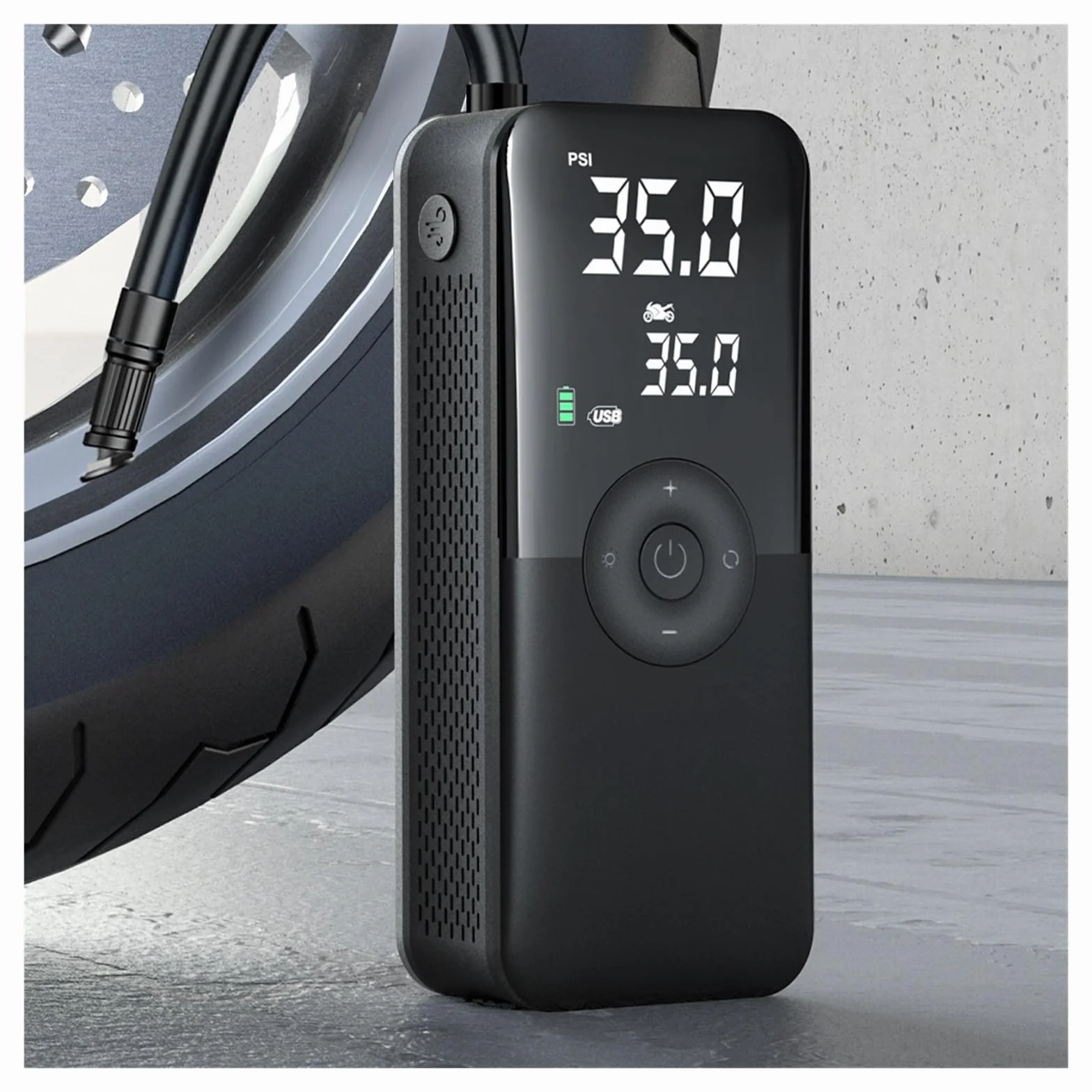 Compresor De Aire 12V Bomba Eléctrica Inflador De Neumáticos Portátil Para Coche Motocicleta Bicicleta
