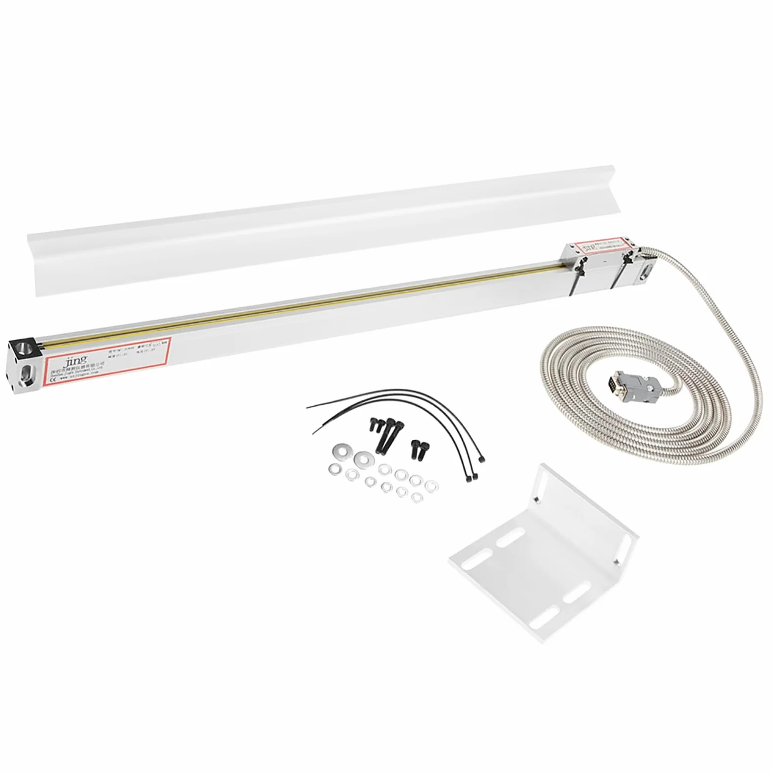 Escala lineal DRO de 500 mm, codificador de lectura digital de molino de torno lineal de 20", lector digital Escala lineal Torno de escala lineal Fresa lineal, para JCS900-2AE/3AE DRO