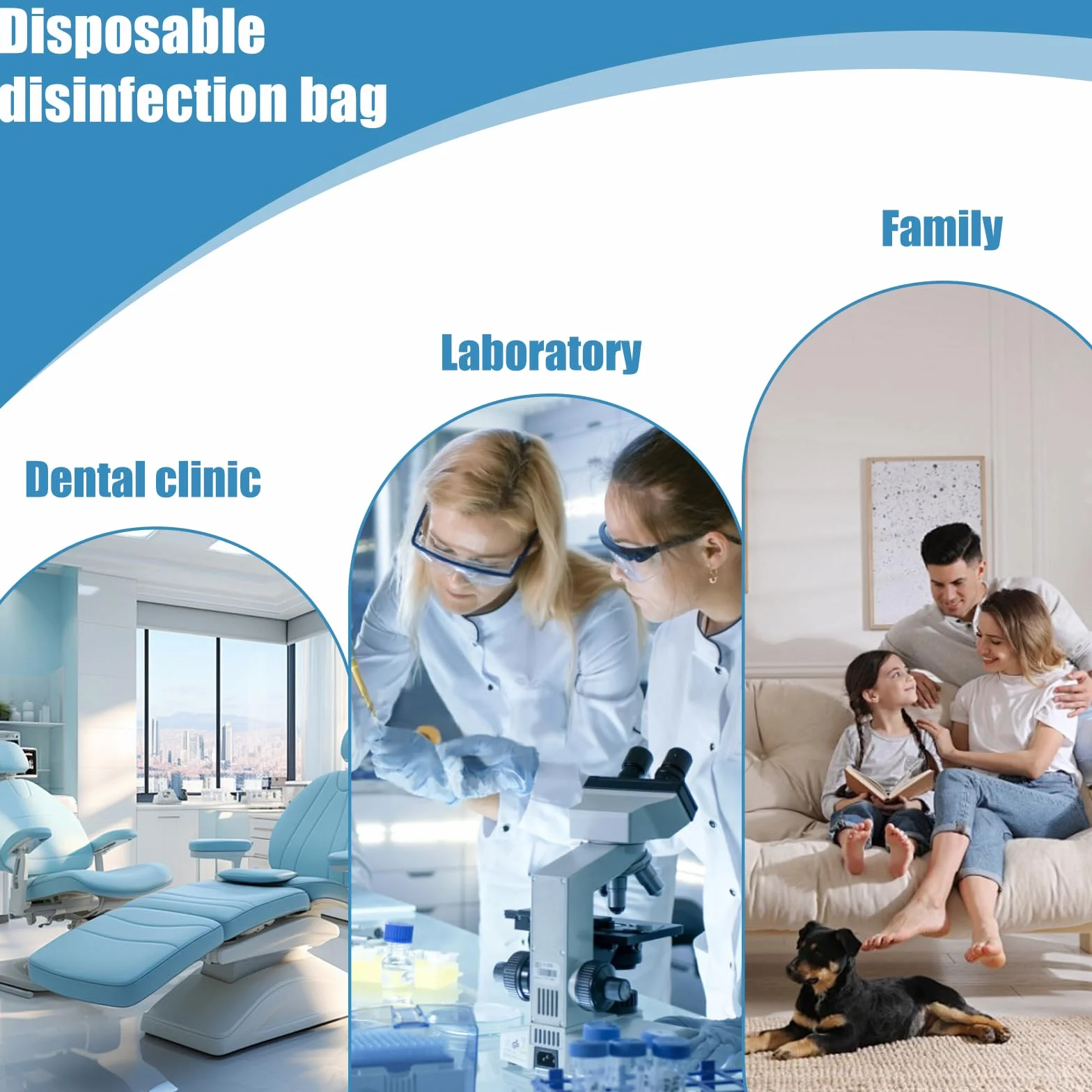 Bolsas de esterilización desechables autoadhesivas 135 x 260 mm para herramientas dentales tatuajes manicura