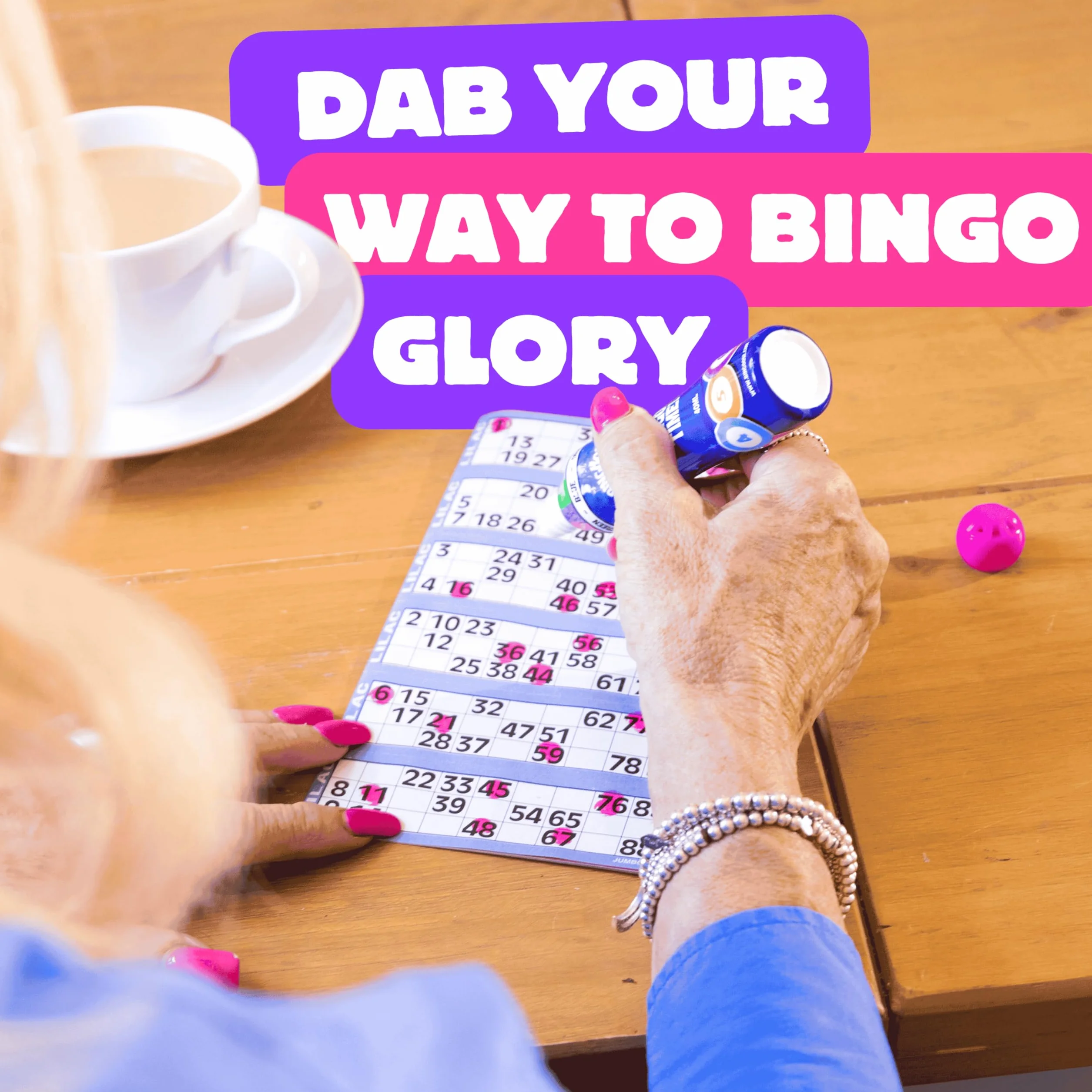 Bingo Dabbers Juego de 6 Bolígrafos de Bingo Punta de Esponja Marcadores Brillantes
