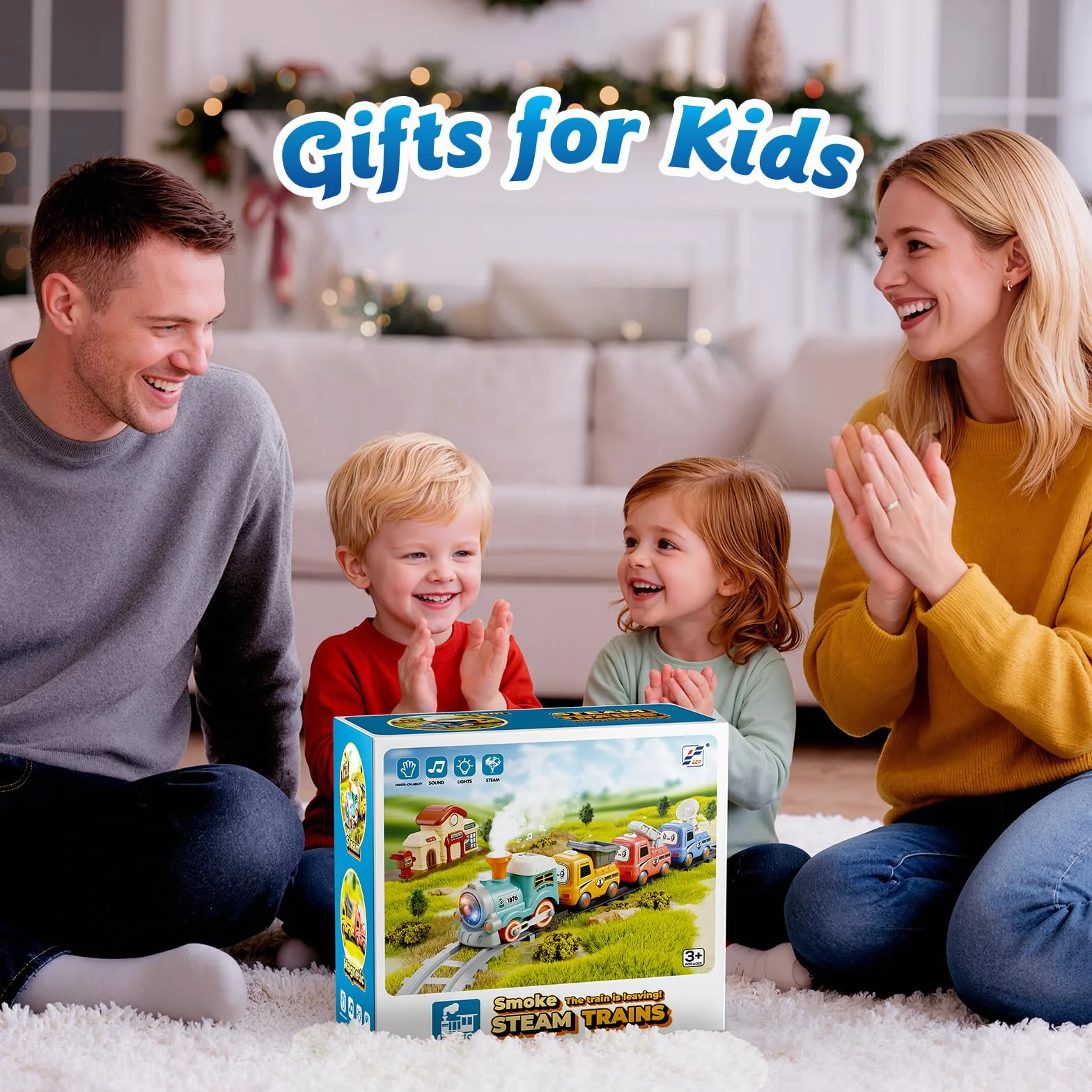 Juego de Trenes de Juguete para niños 3-6 años