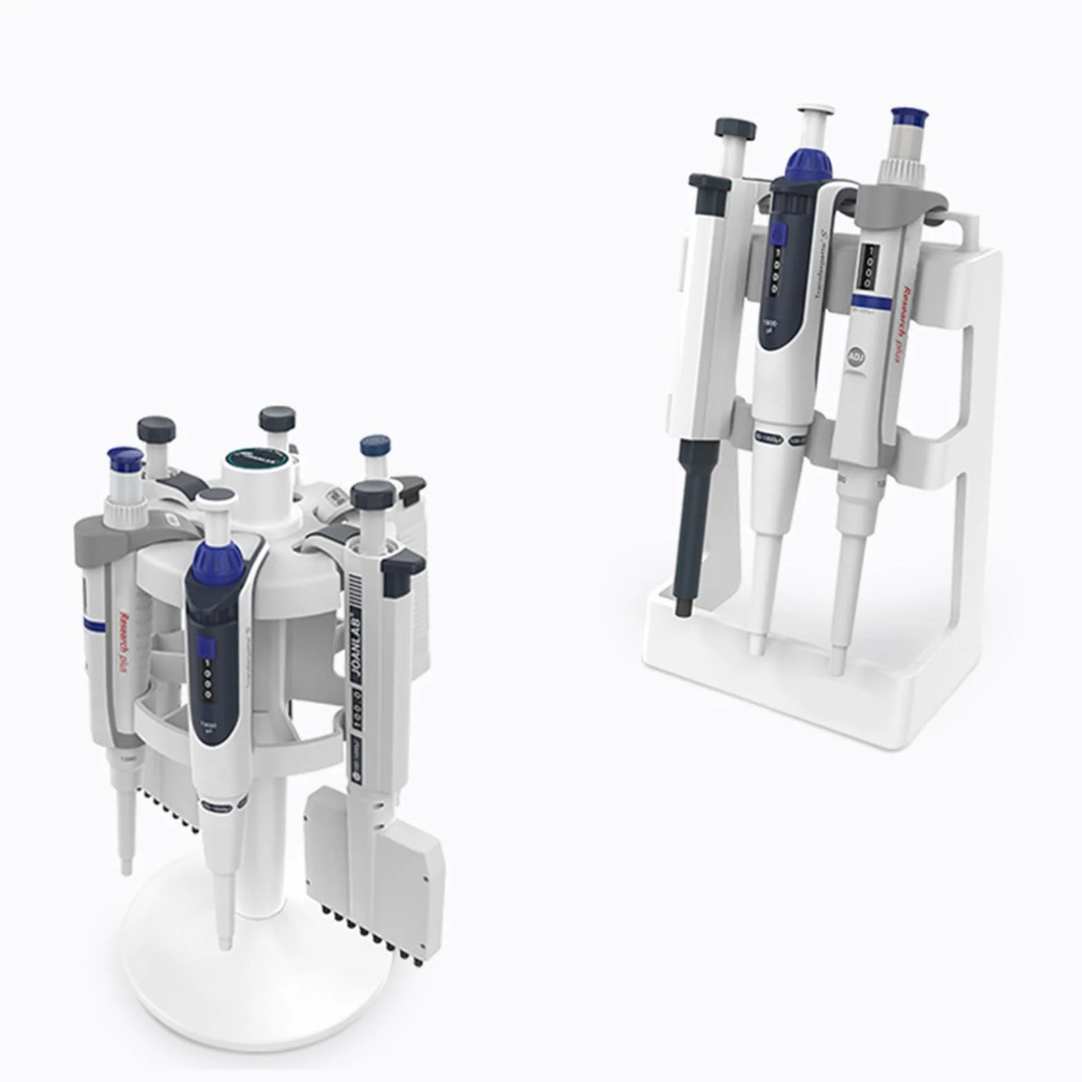 Soporte giratorio para micropipetas de laboratorio, capacidad 3-9 pipetas