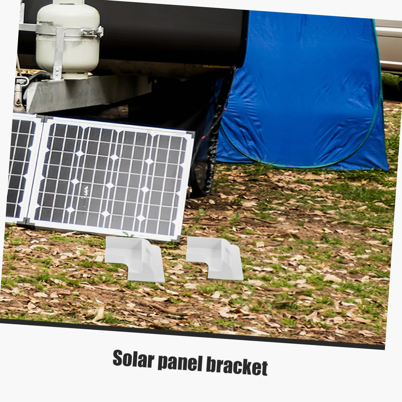 1juego Soporte De Panel Solar Para Trailers y Autocaravanas Kit De Montaje Sin Perforación Estructura Resistente y Protección Para Paneles