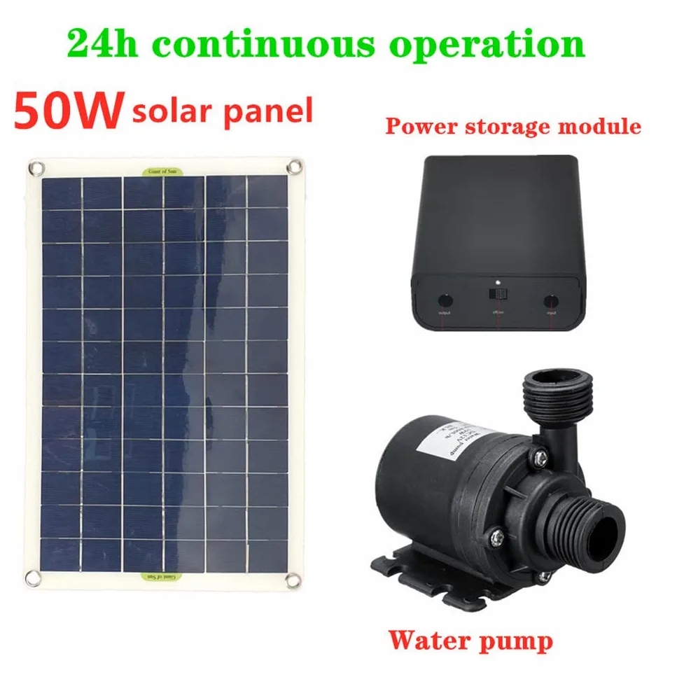 paneles solares, Kit de bomba fuente agua sumergible solar
