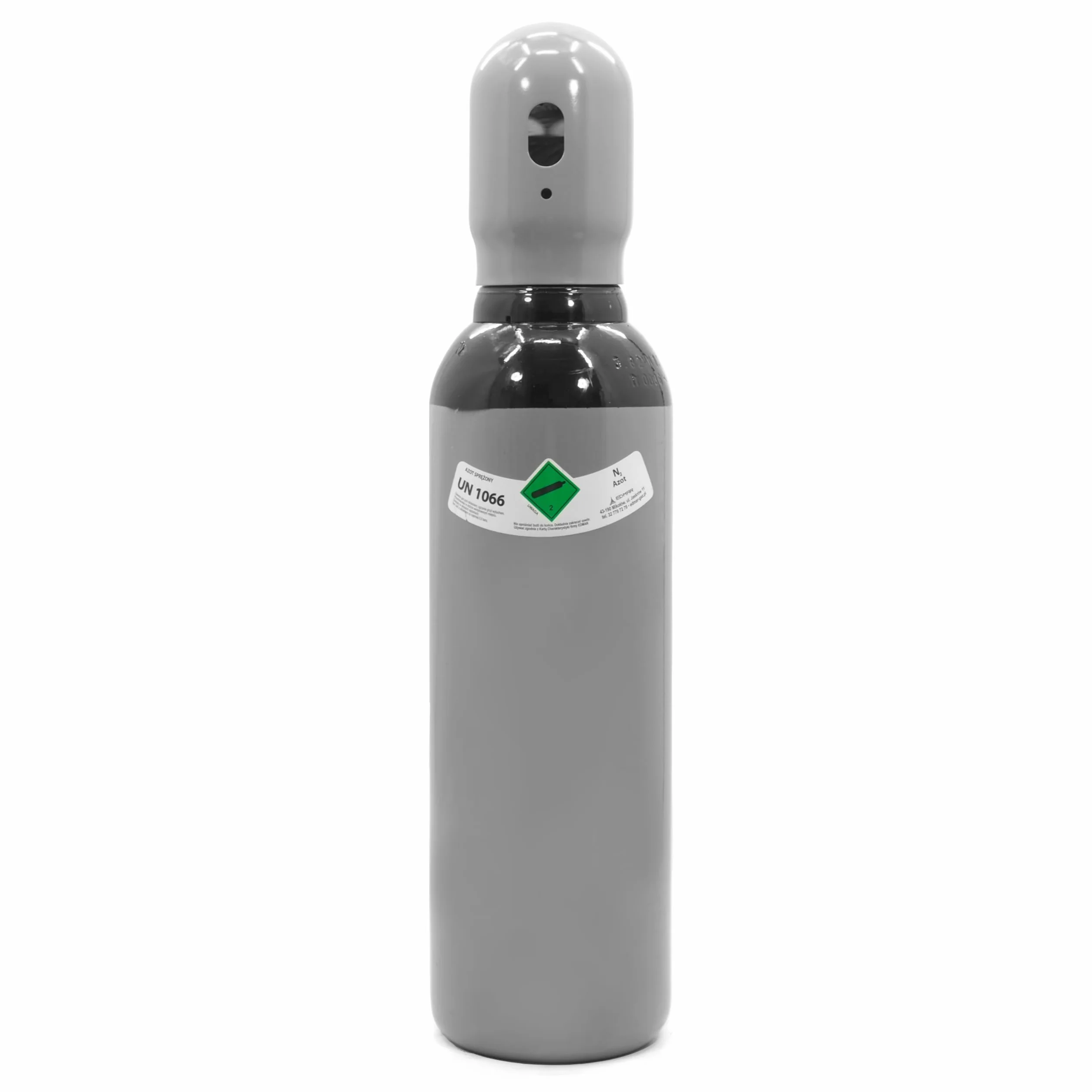 Bombona de nitrógeno de 5 l + reductor de presión 200 bar Set – 150 bar 0,8 m³ nitrógeno botella W24.32 – Gas protector para aire acondicionado, prueba de fugas y neumáticos (30 l/min