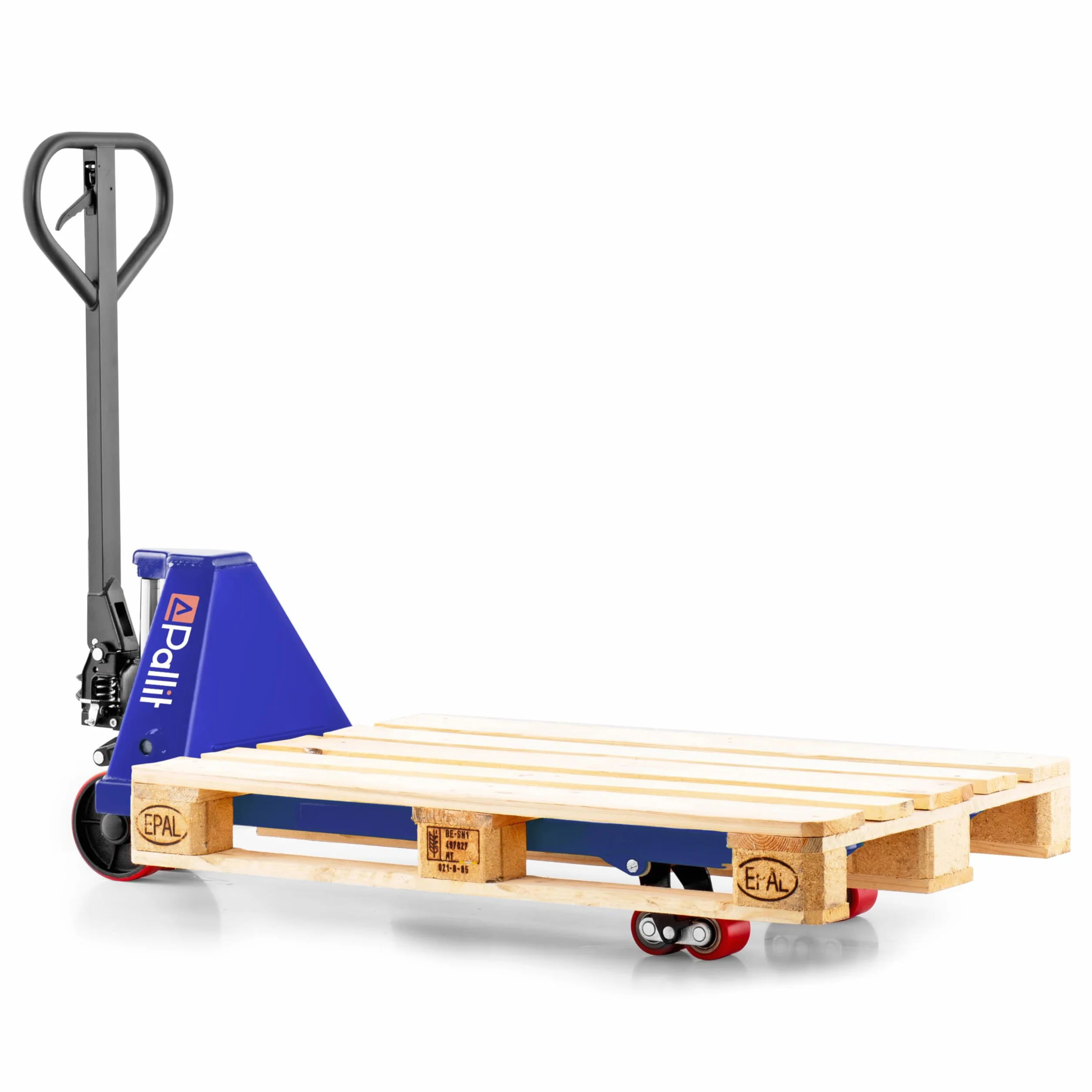 Pallit Transpaleta Manual Five | 2,5 t / 2500 kg Capacidad de Carga | 1150 mm Longitud de la Horquilla | Ruedas de PU | Europalets
