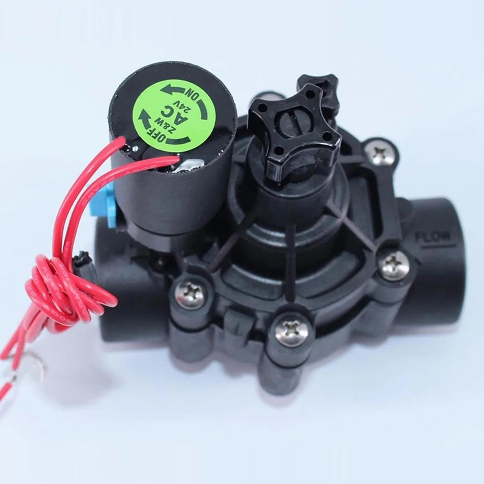 Válvula solenoide de riego de 1-1/4" y 1-1/2" con regulación de caudal, 220 V CA, 24 V CC, 24 V CA CC, con Enclavamiento for riego agrícola(12VDC-Closed,1.25 Inch)