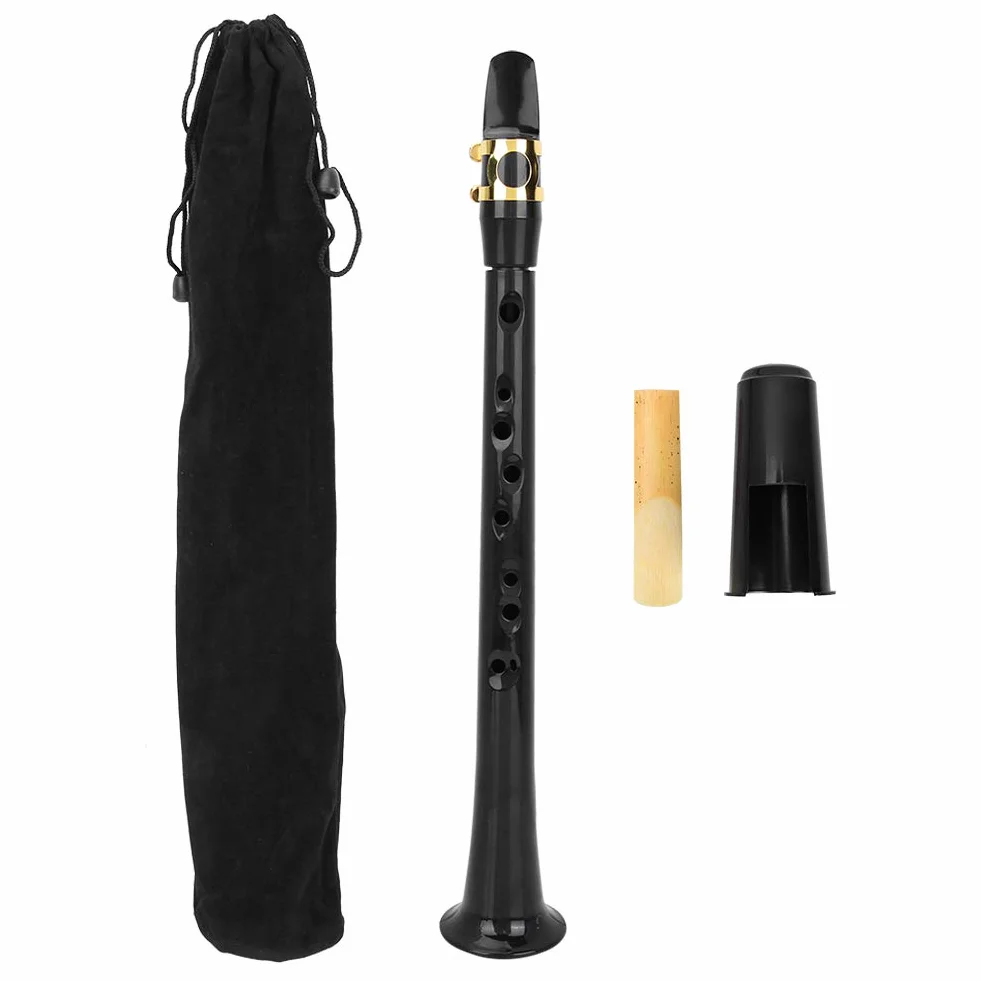 Mini Saxofón de Bolsillo Bb Tune Portátil con Bolsa de Almacenamiento para Músicos Principiantes