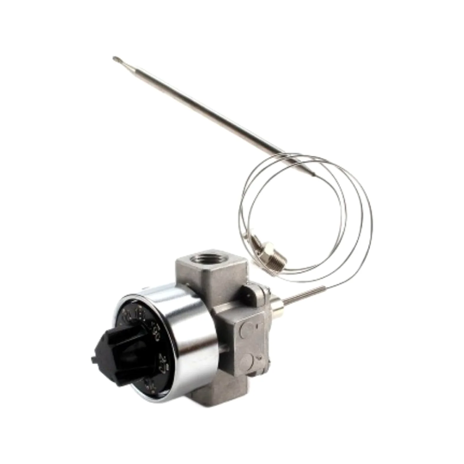 Válvula de gas ajustable, válvula de mariposa de acero inoxidable de alta presión para electrodomésticos de cocina con control de temperatura 100C a 220C Diseño de flujo unidireccional
