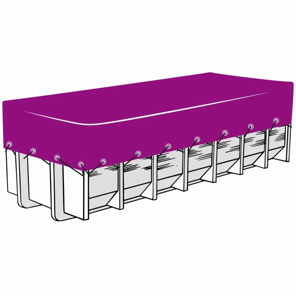 vidaXL Red para Contenedor Transporte HDPE Negro 3.5x8m Accesorios Vehiculos