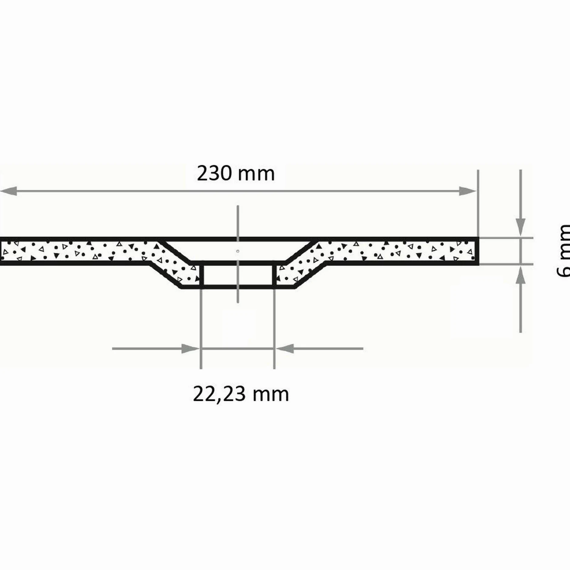 LUKAS A24X-BF - Disco de desbaste (T27, acero inoxidable, 230 x 6 mm, 10 unidades)