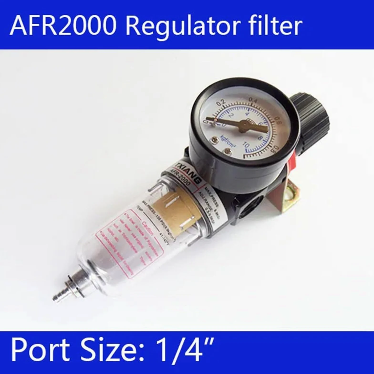 1 Uds AFR2000 1/4 "filtro regulador de presión de aire aerógrafo compresor trampa agua separador de aceite