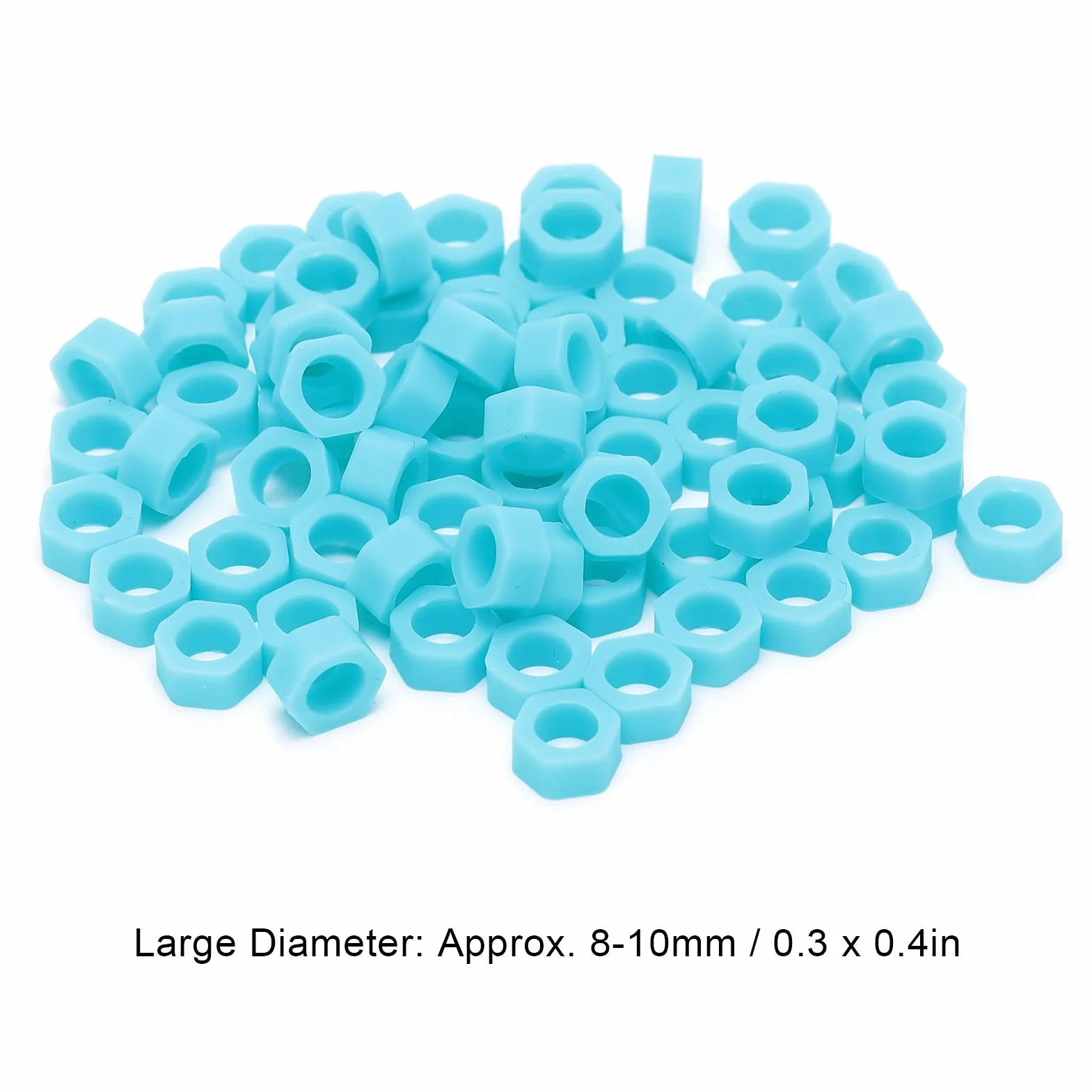 Anillos de código dental 100pcs, material de los dentistas autoclavable del círculo del código del instrumento del silicón